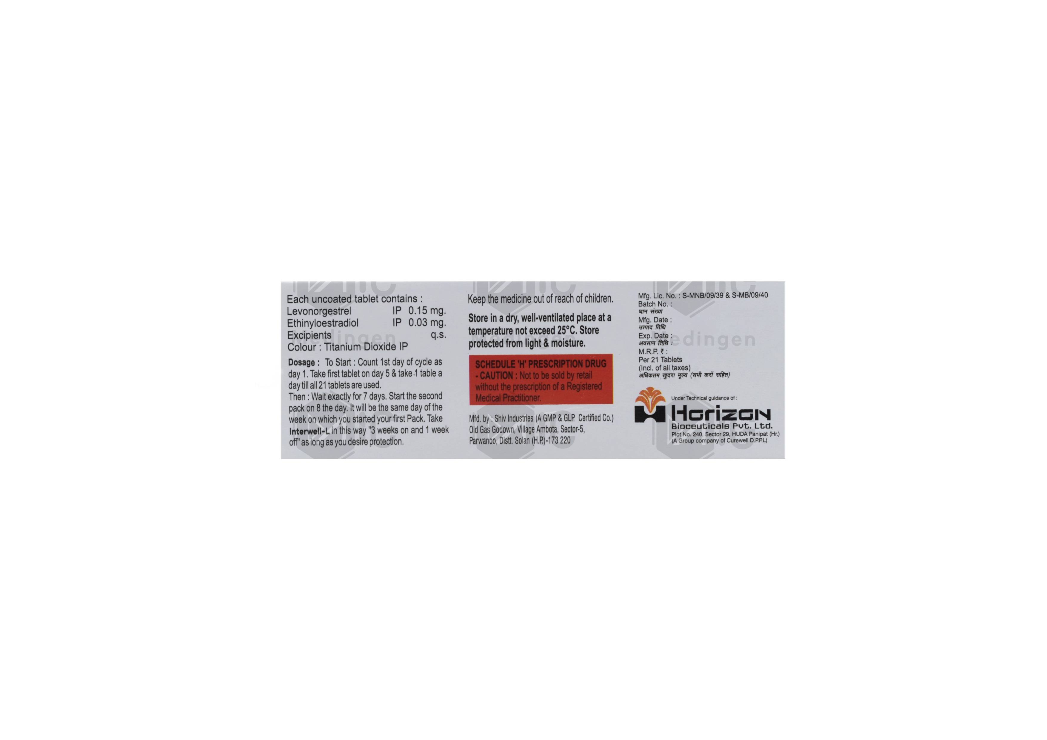 Interwell L Tablet: Uses, Dosage, Side Effects & Price