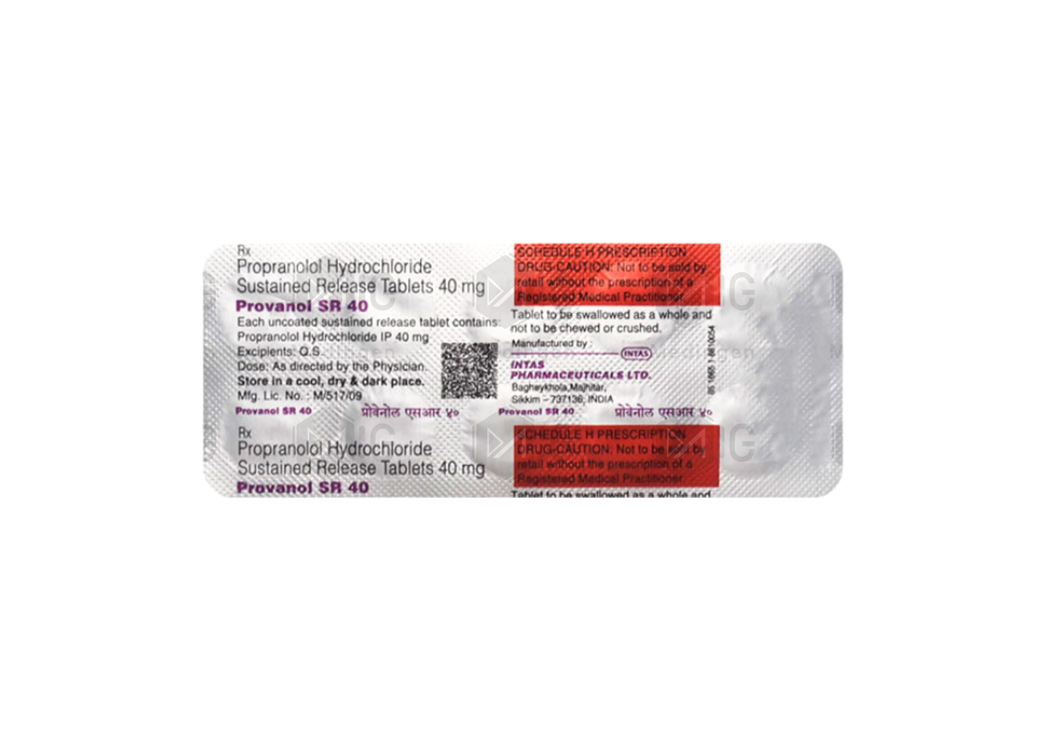 Provanol SR 40: View Uses, Side Effects, Price & Substitutes