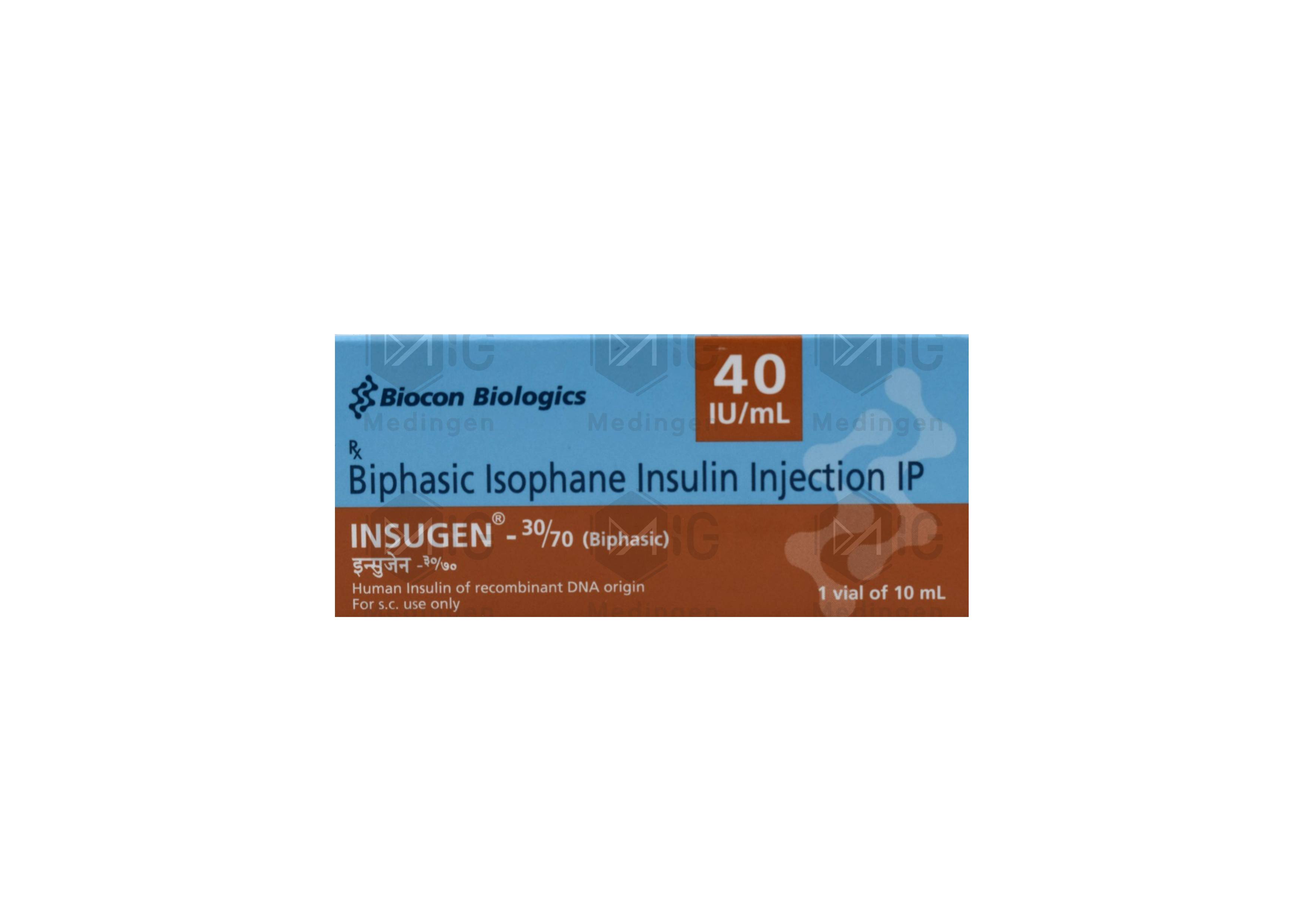 Insugen 30/70 Injection : View Uses, Side Effects, Price & Substitutes