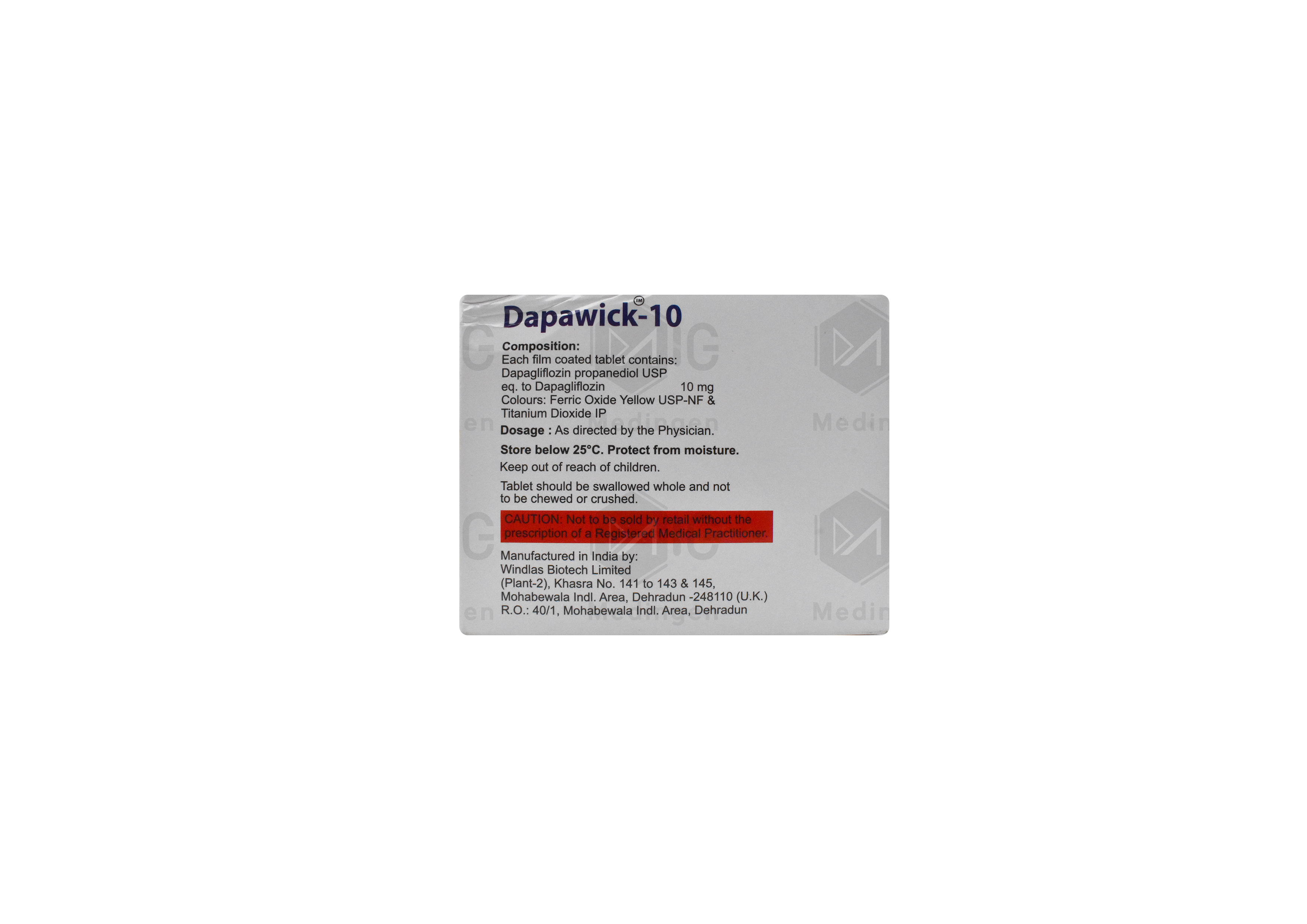 DAPAWICK 10MG 14'S thumbnail 2