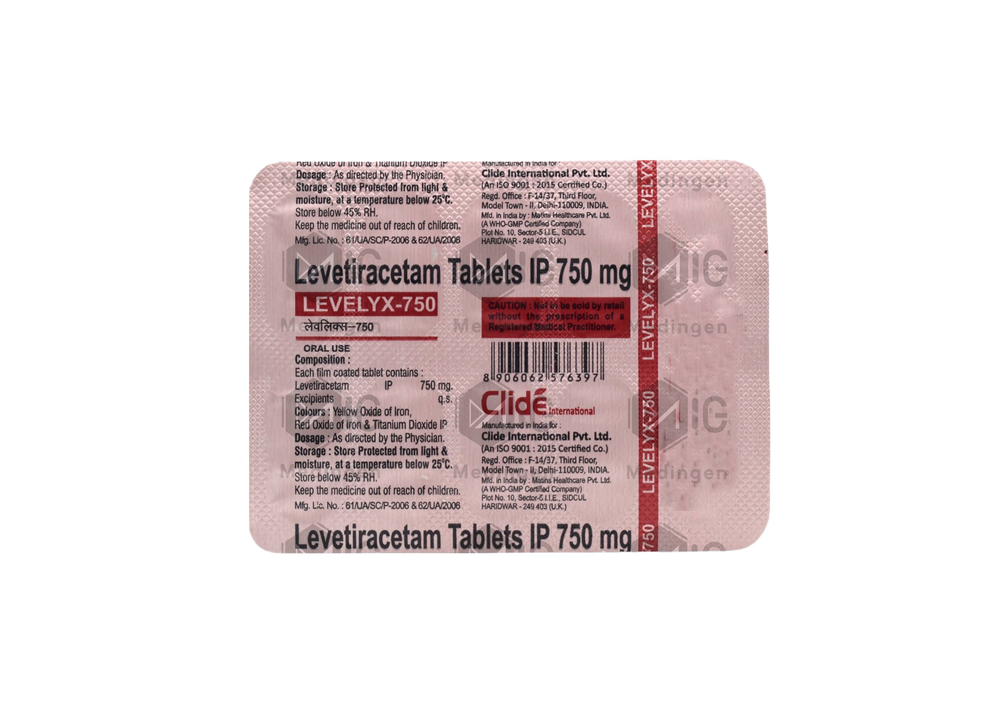 Levelyx 750mg Tablet: Uses, Side Effects, Price & Substitutes