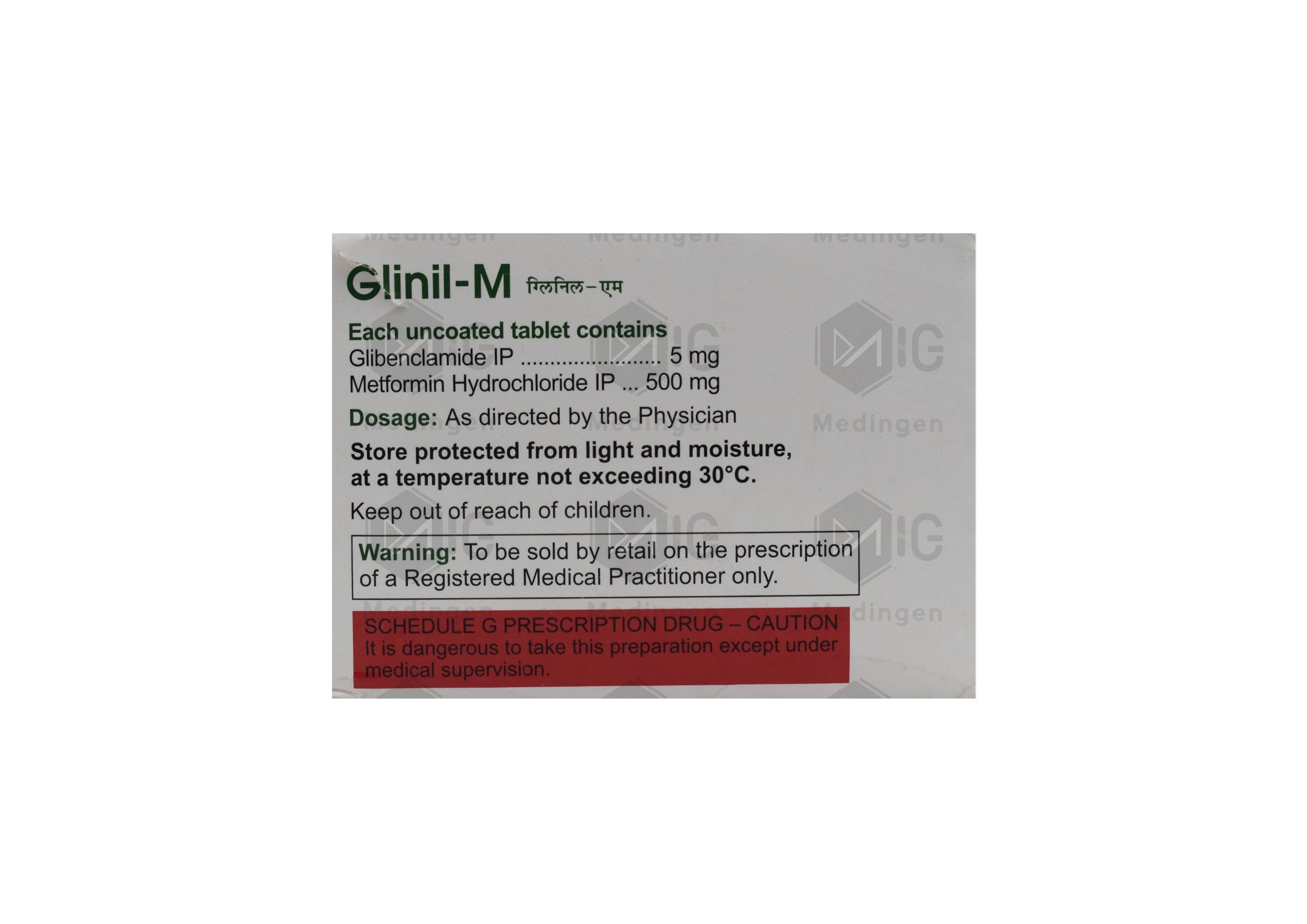 Glinil M Tablet : View Uses, Side Effects, Price and Substitutes