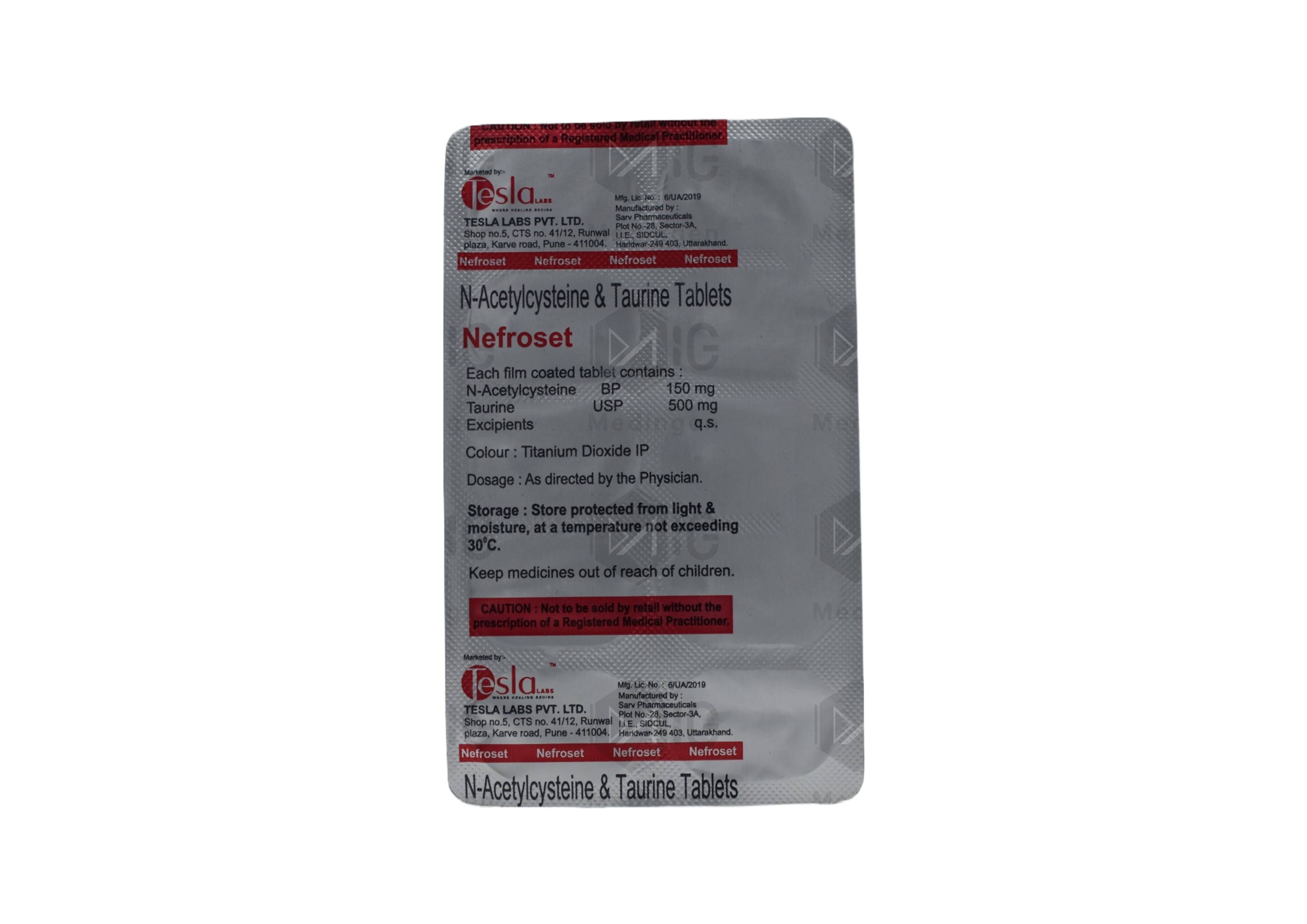 Nefroset Tablet: View Uses, Side Effects, Price and Substitutes