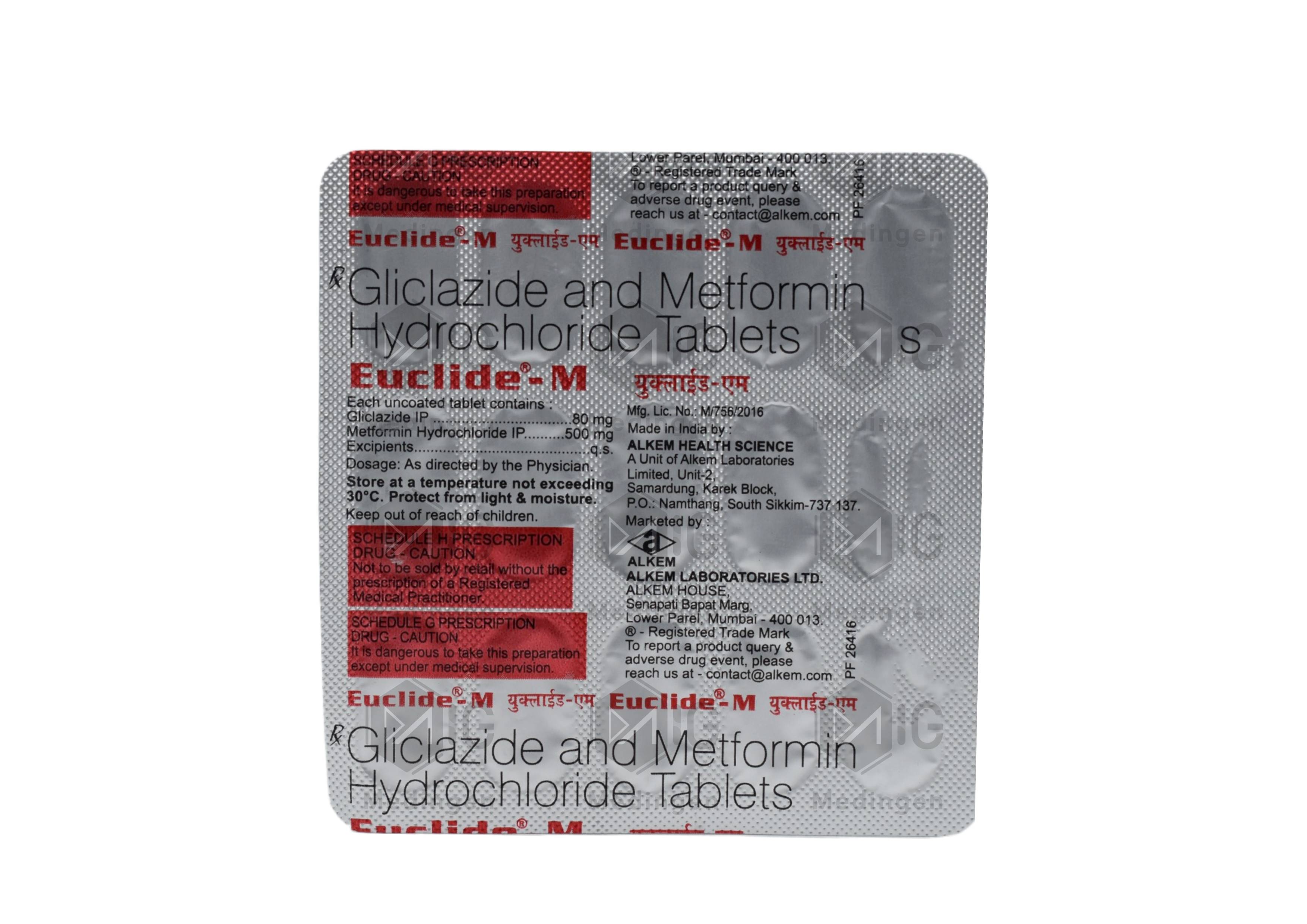 Euclide M Tablet - Uses, Side Effects, Price & Substitutes