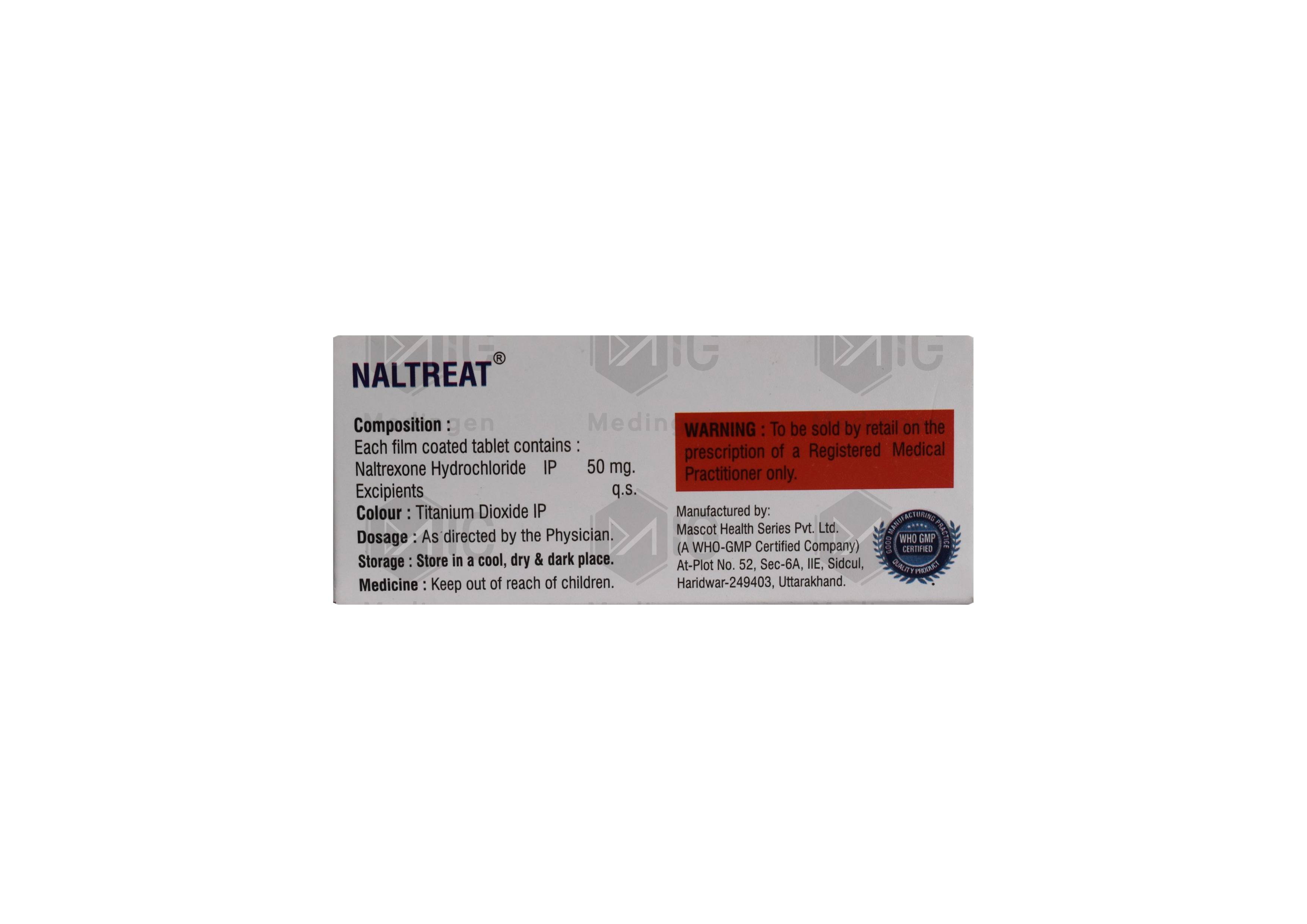 Naltreat 50mg Tablet: View Uses, Side Effects, Price and Substitutes