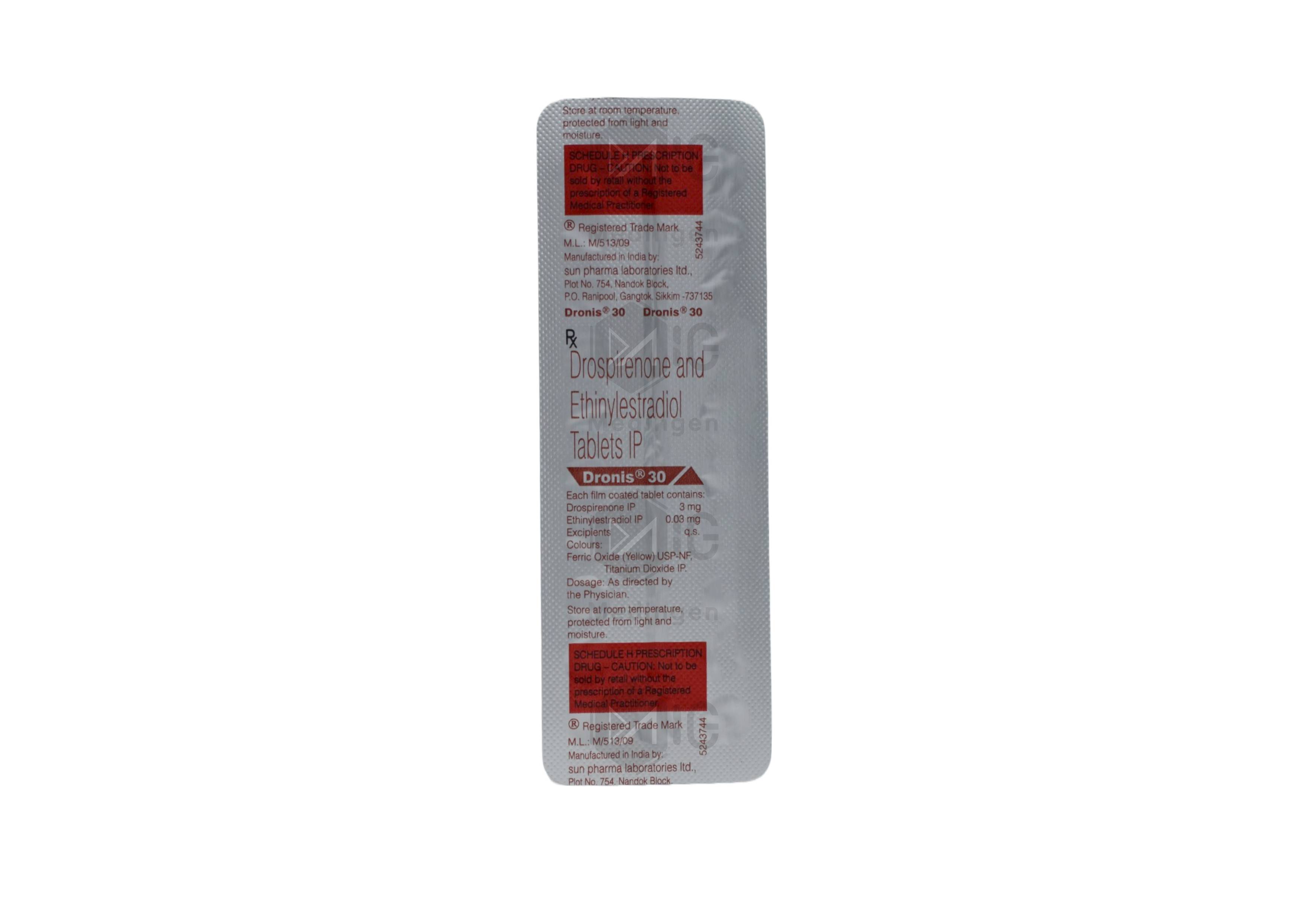 Dronis 30 Tablet: View Uses, Side Effects, Price and Substitutes