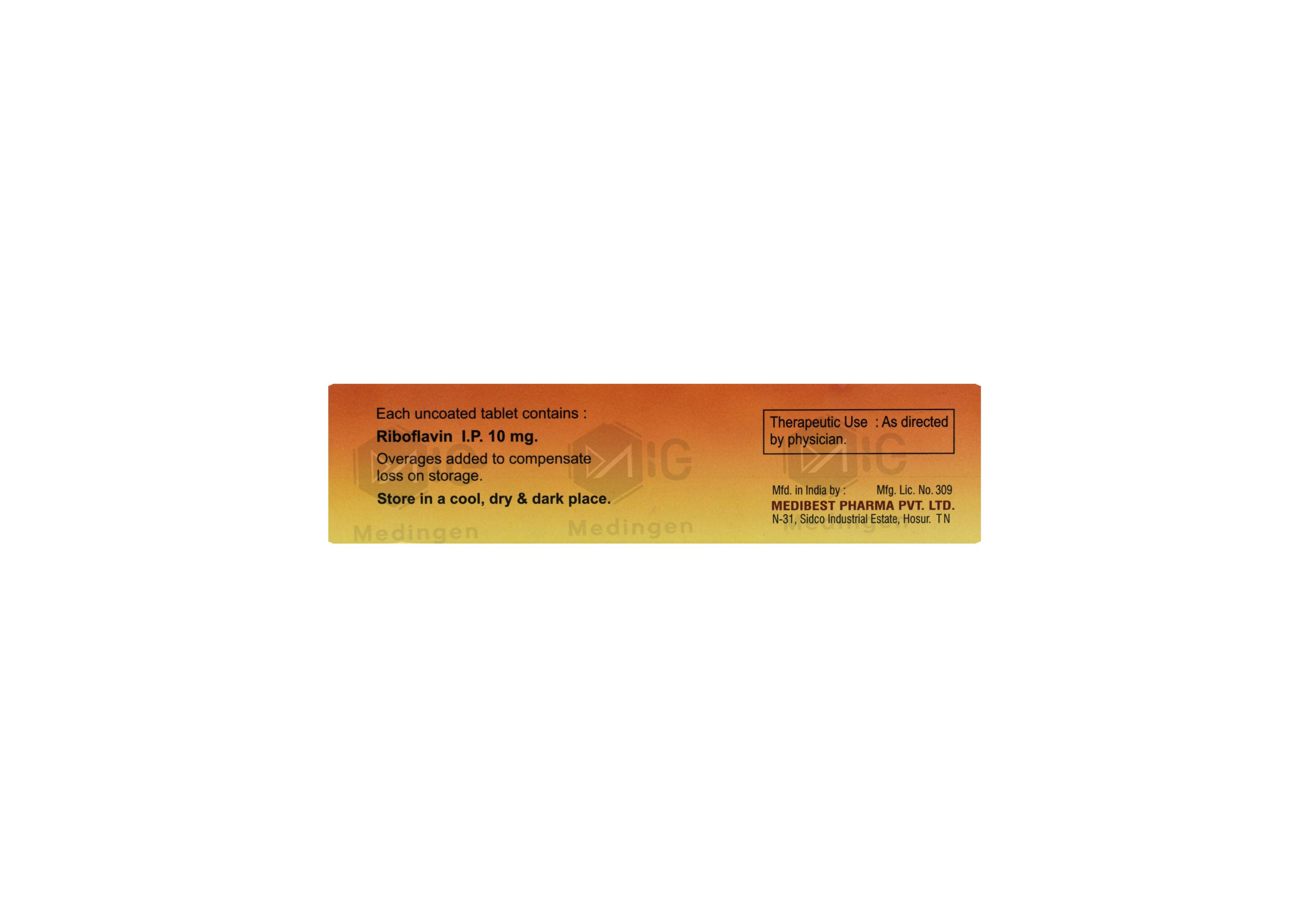 Ribovin 10mg Tablet: View Uses, Side Effects, Price and Substitutes