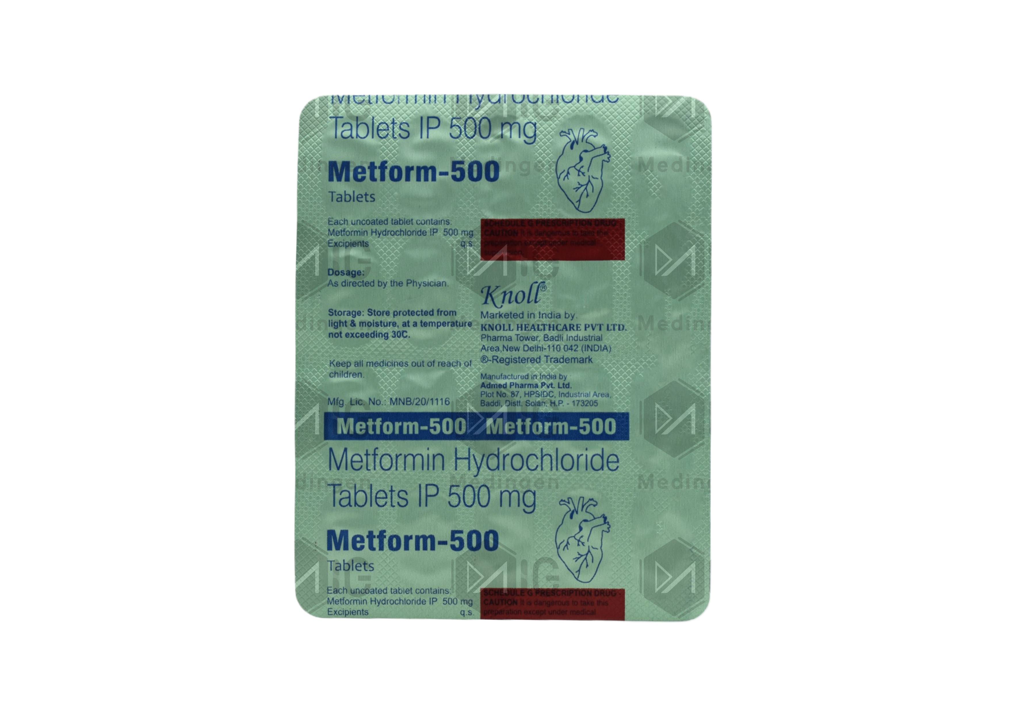 Metform 500mg Tablet: Uses, Side Effects, Price & Substitutes