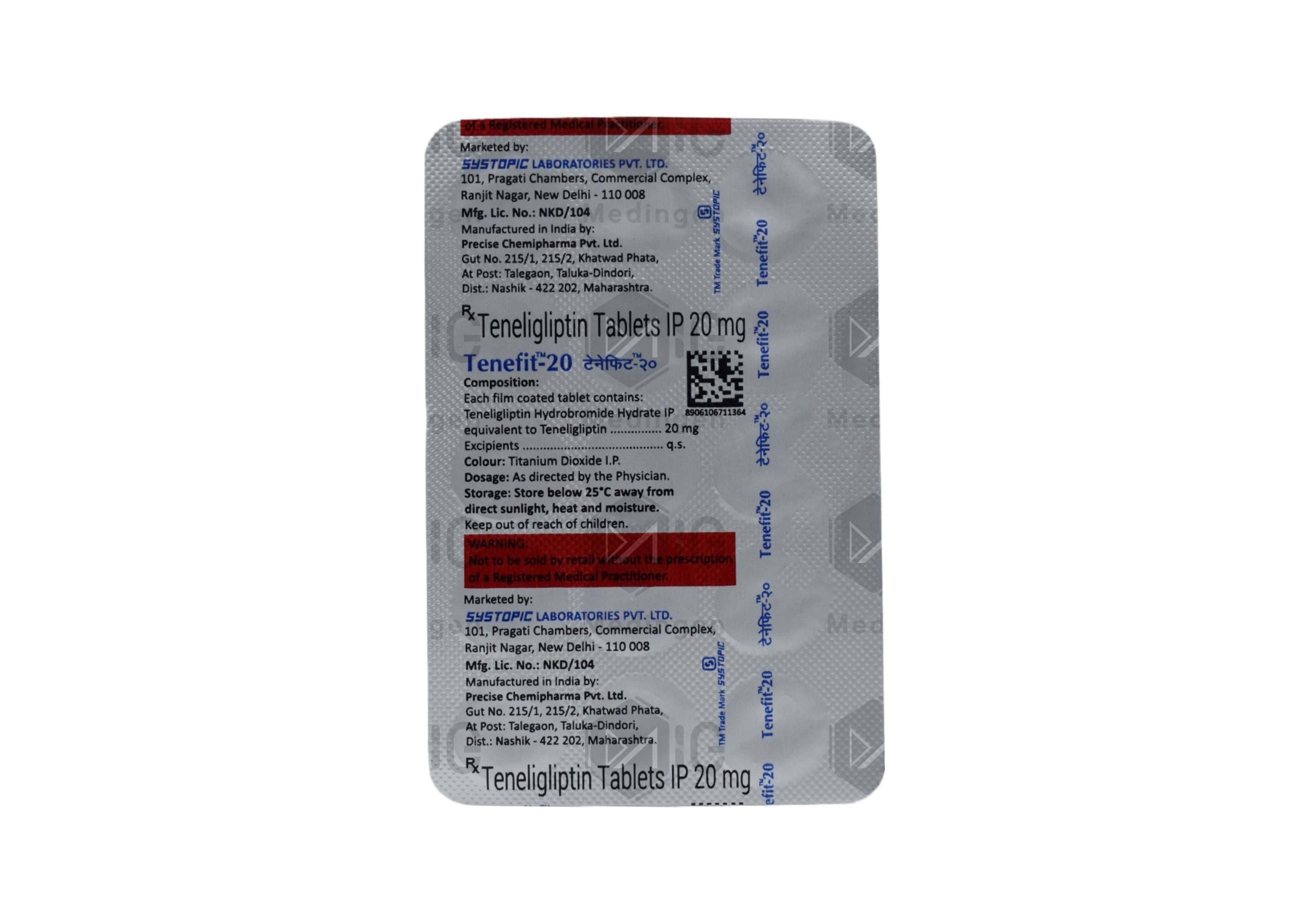 TENEFIT 20MG