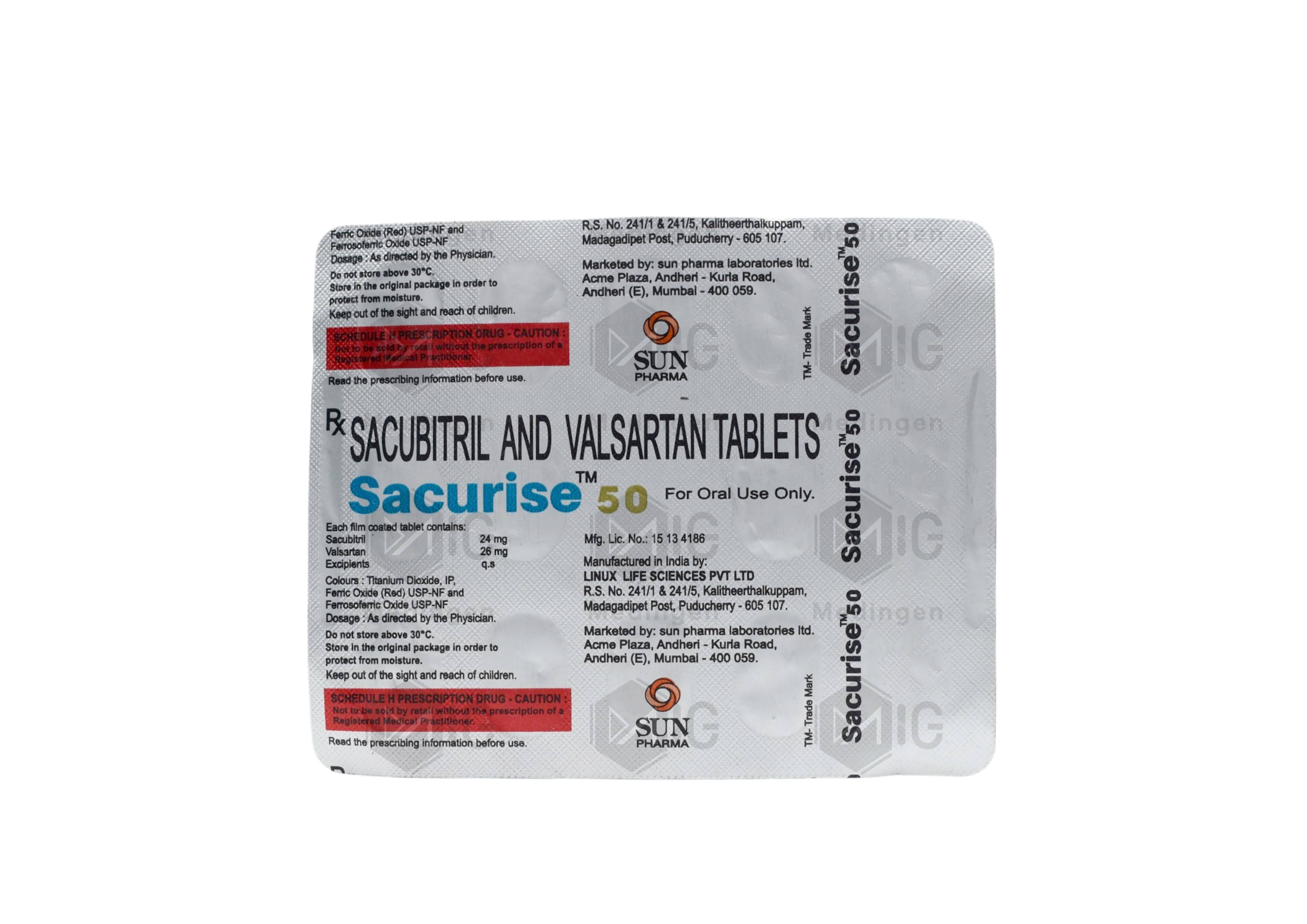 Sacurise 50MG Tablet: Uses, Benefits, Side Effects & Price