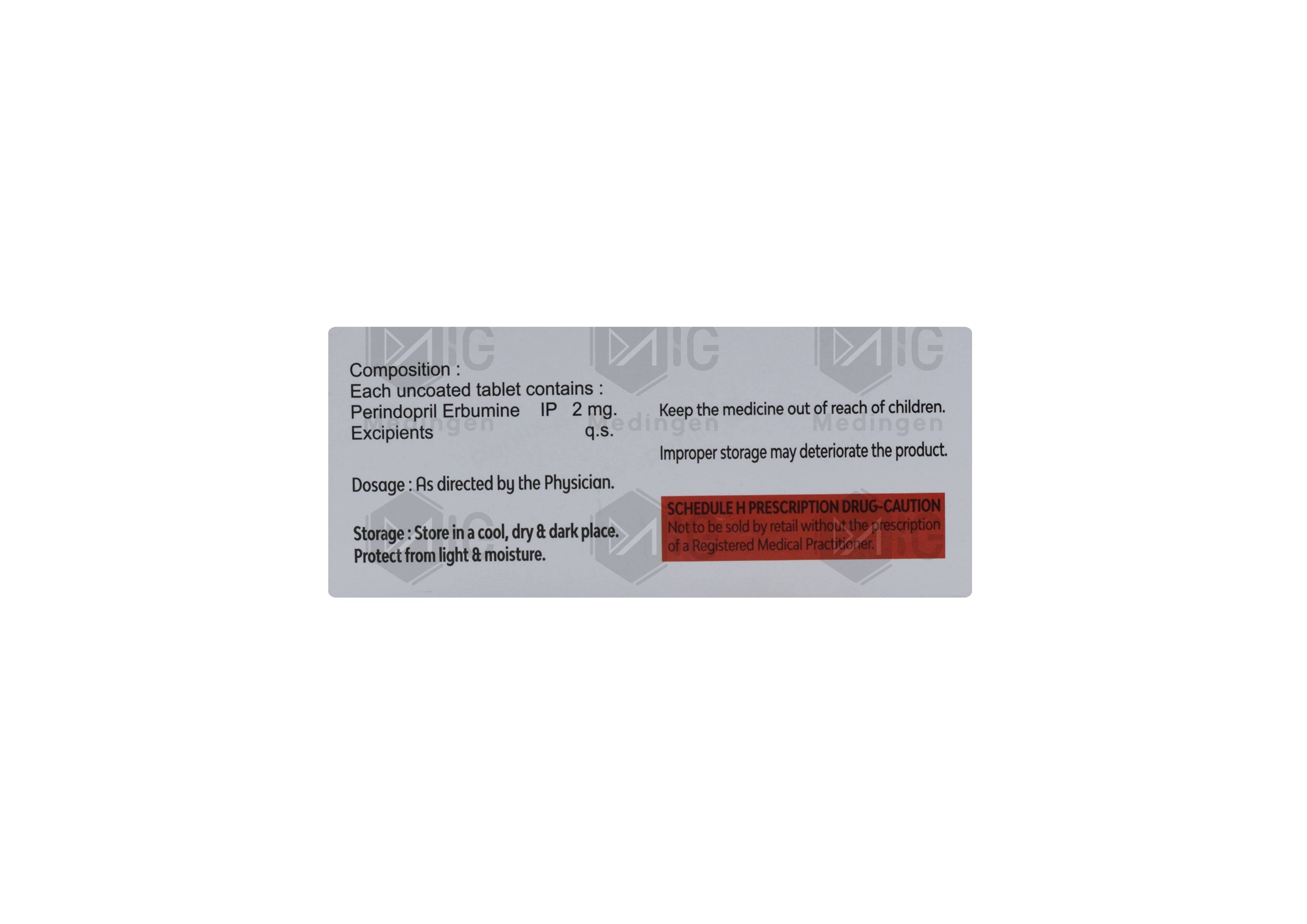 Perilix 2mg Tablet : Uses, Benefits, Side Effects & Price