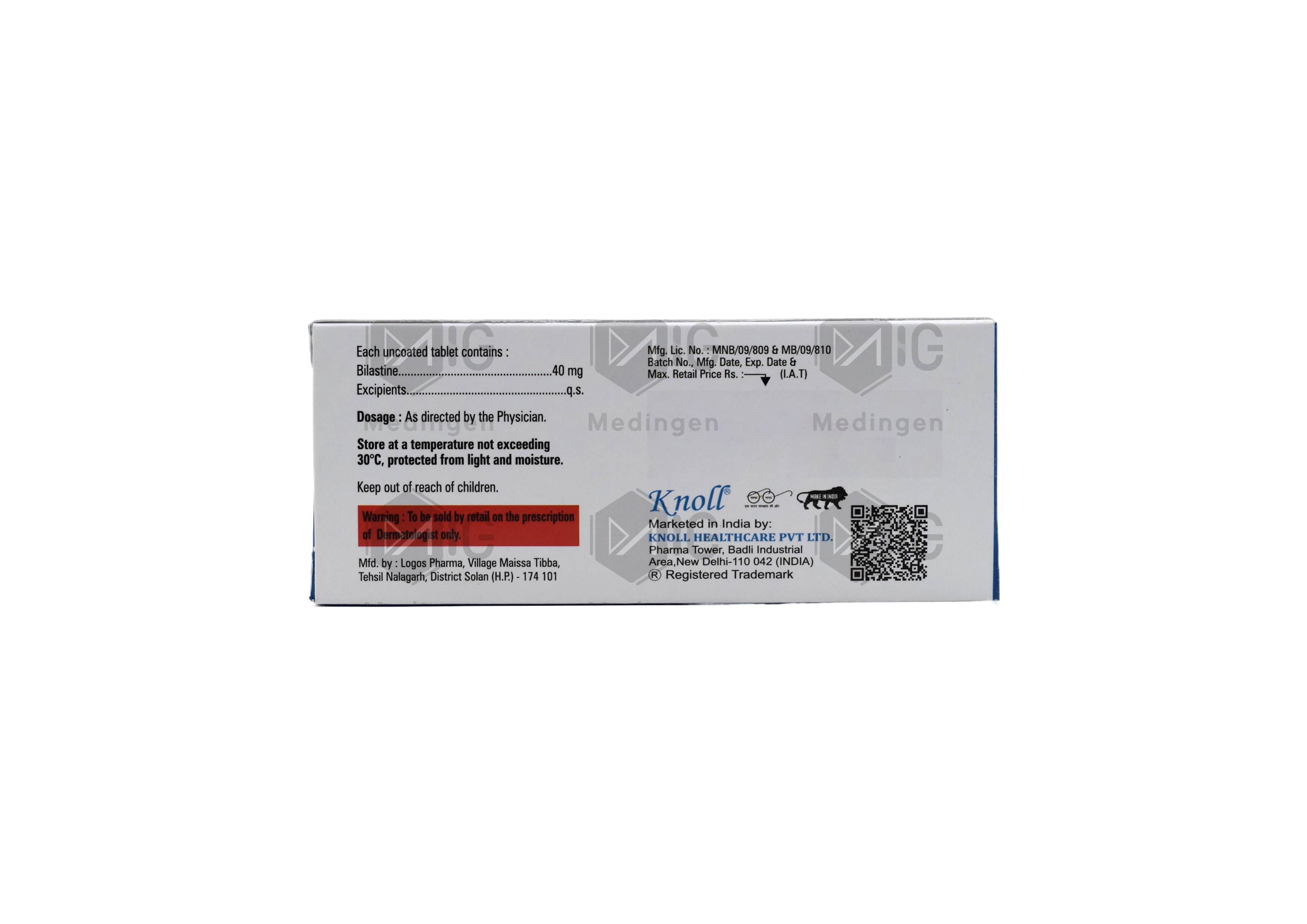 BILANOL 40MG
