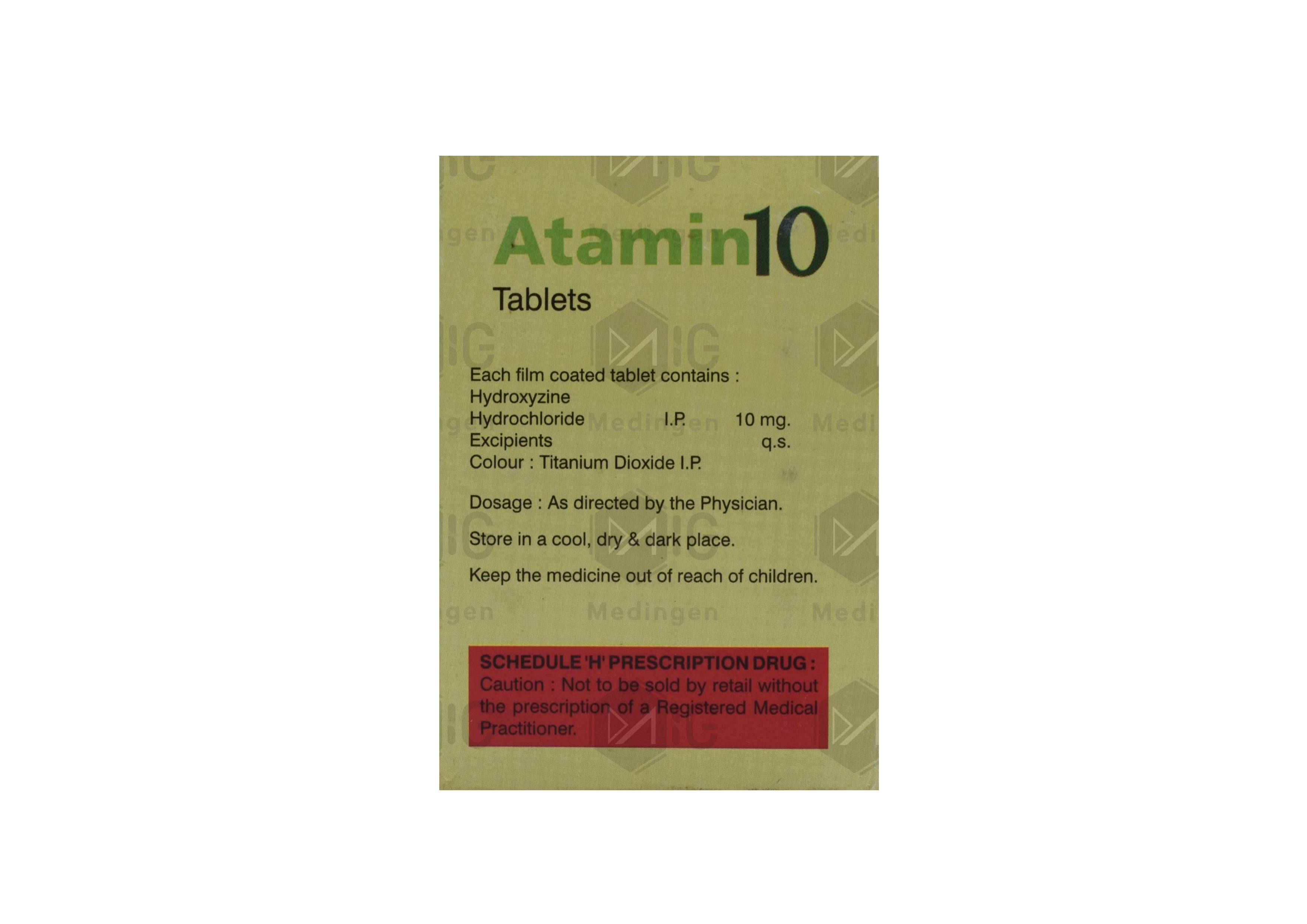 Atamin 10mg Tablet : View Uses, Side Effects, Price & Substitutes