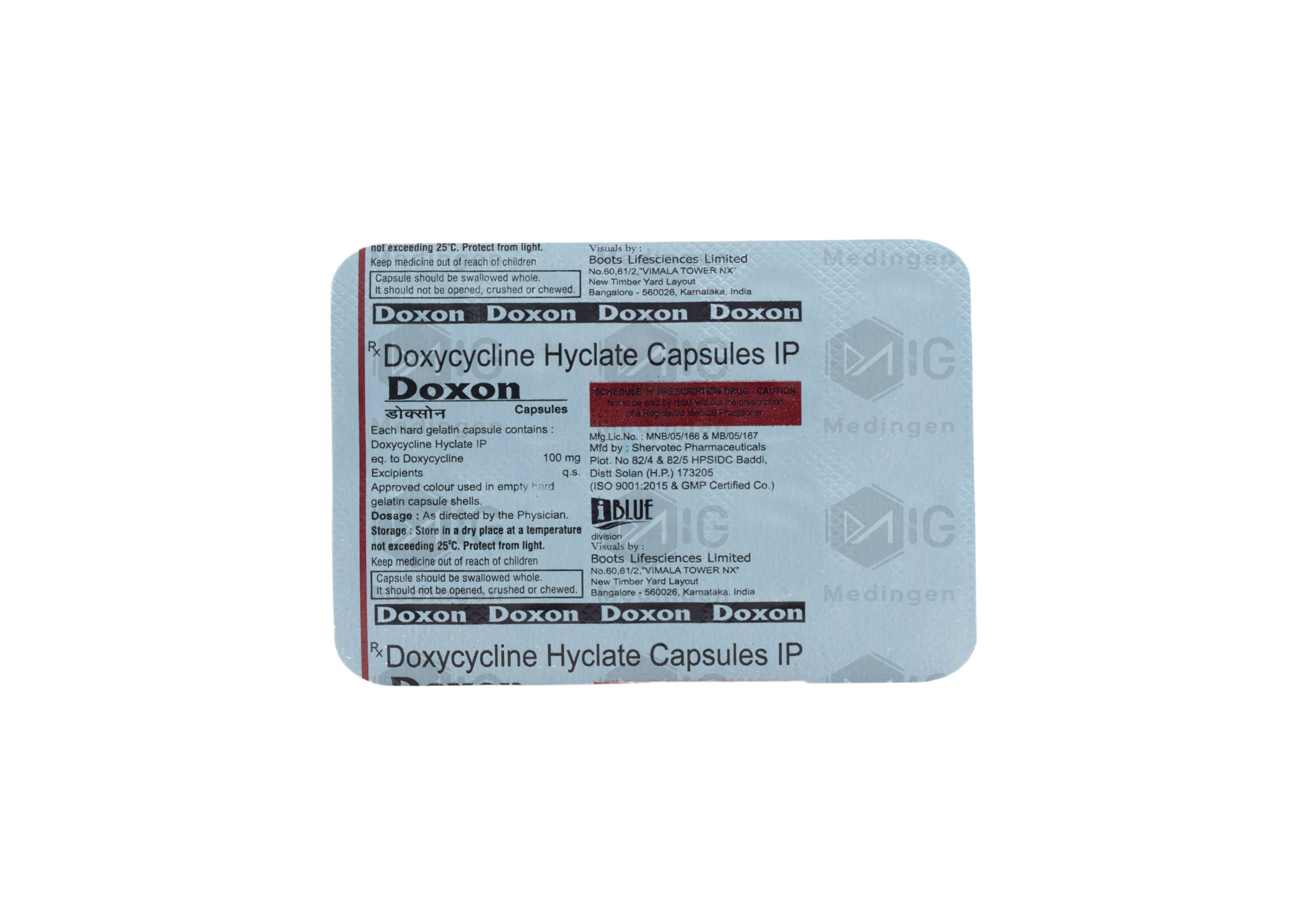 Doxon 100mg Capsule: Uses, Side Effects, Price & Substitutes