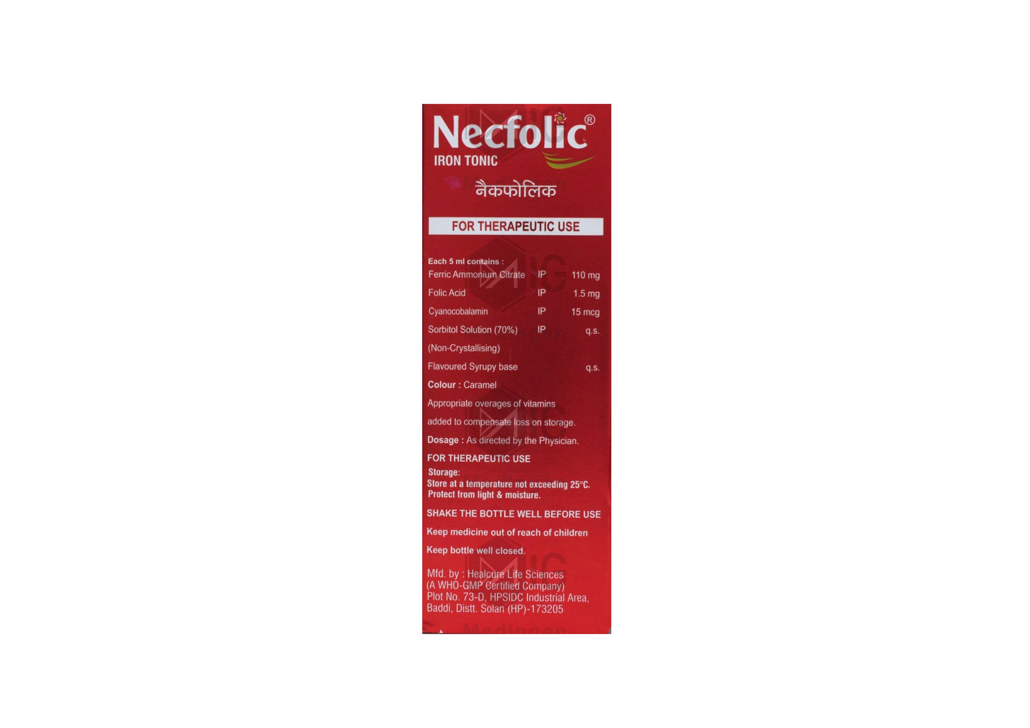 Necfolic Syrup: View Uses, Side Effects, Price & Substitutes
