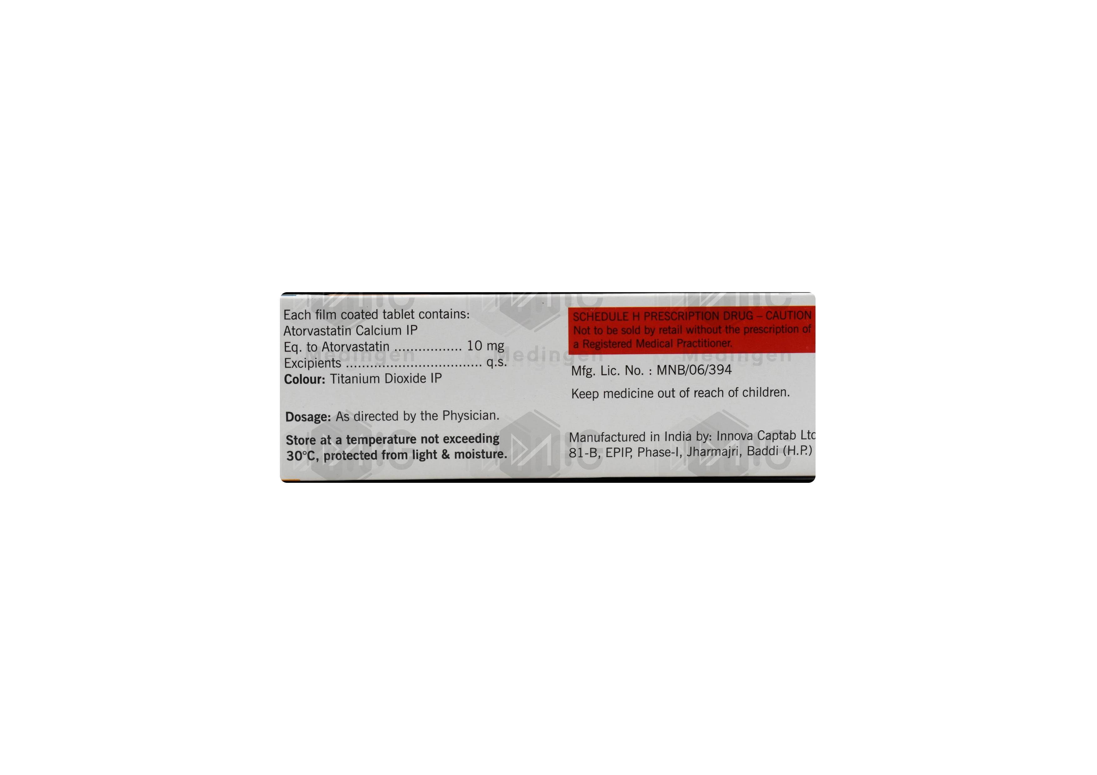 Atorwal 10mg Tablet : View Uses, Side Effects, Price & Substitutes.
