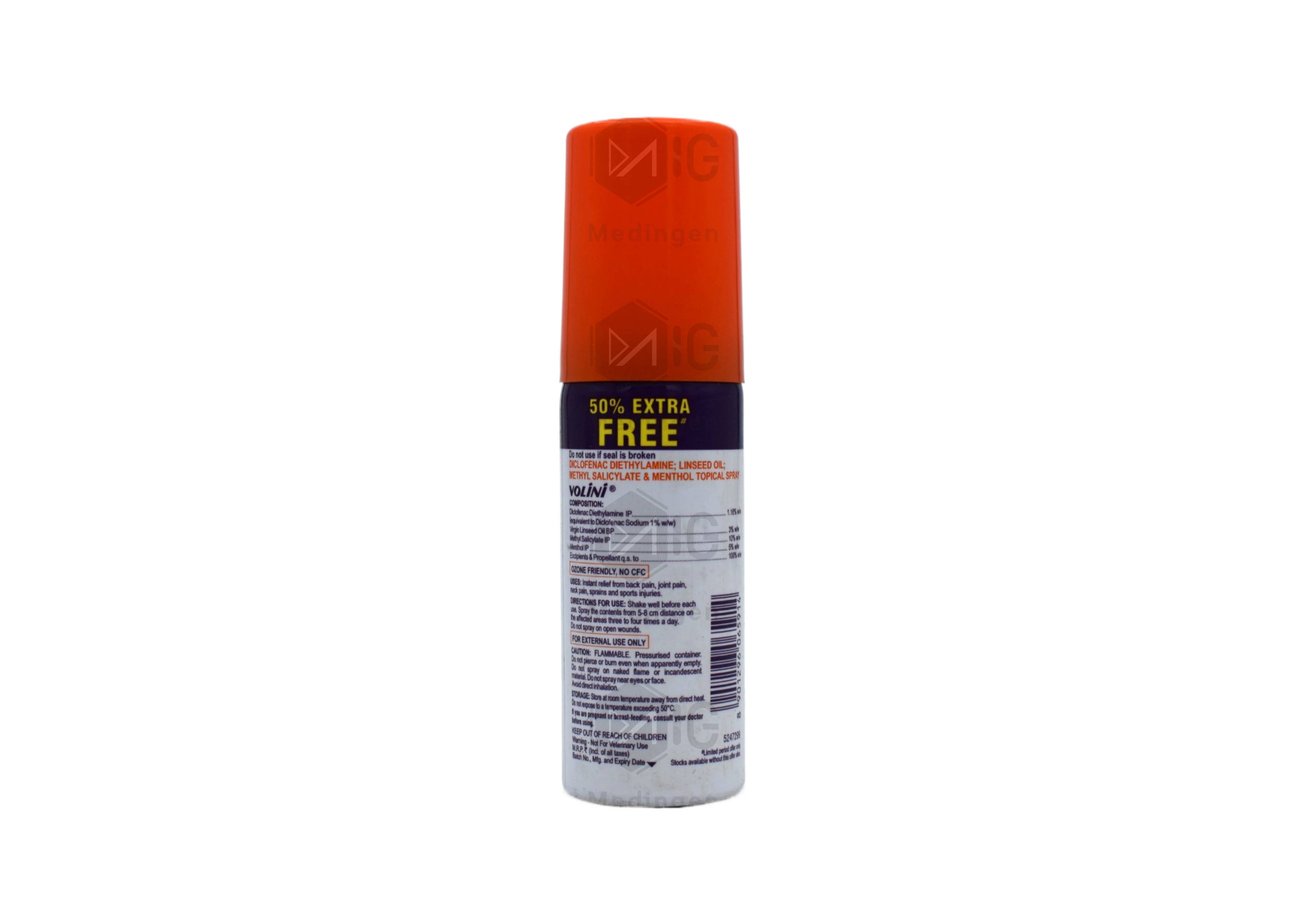 Volini Spray Mini : View Uses, Side Effects, Price & Substitutes