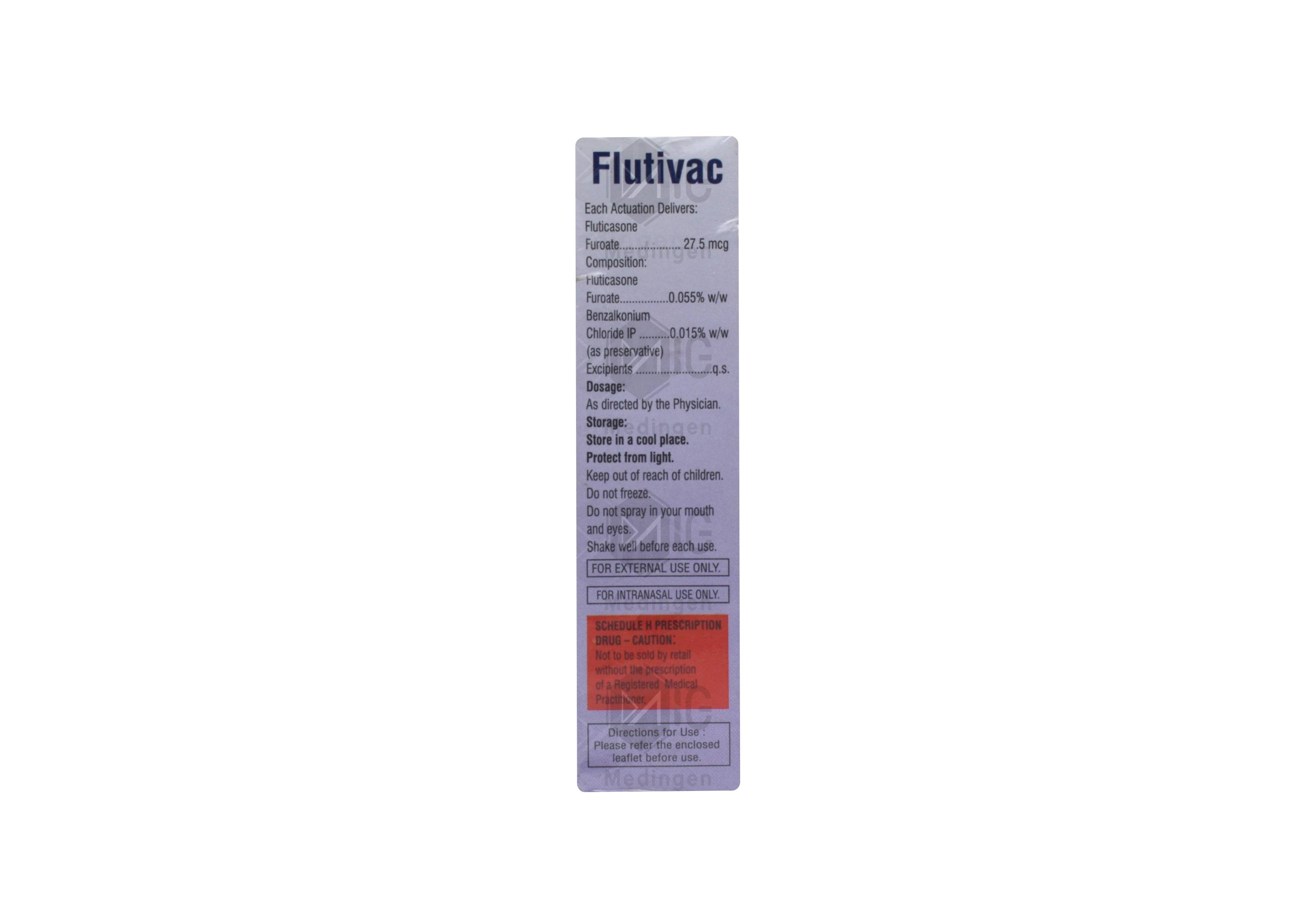 Flutivac Nasal Spray: Uses, Side Effects, Price & Substitutes