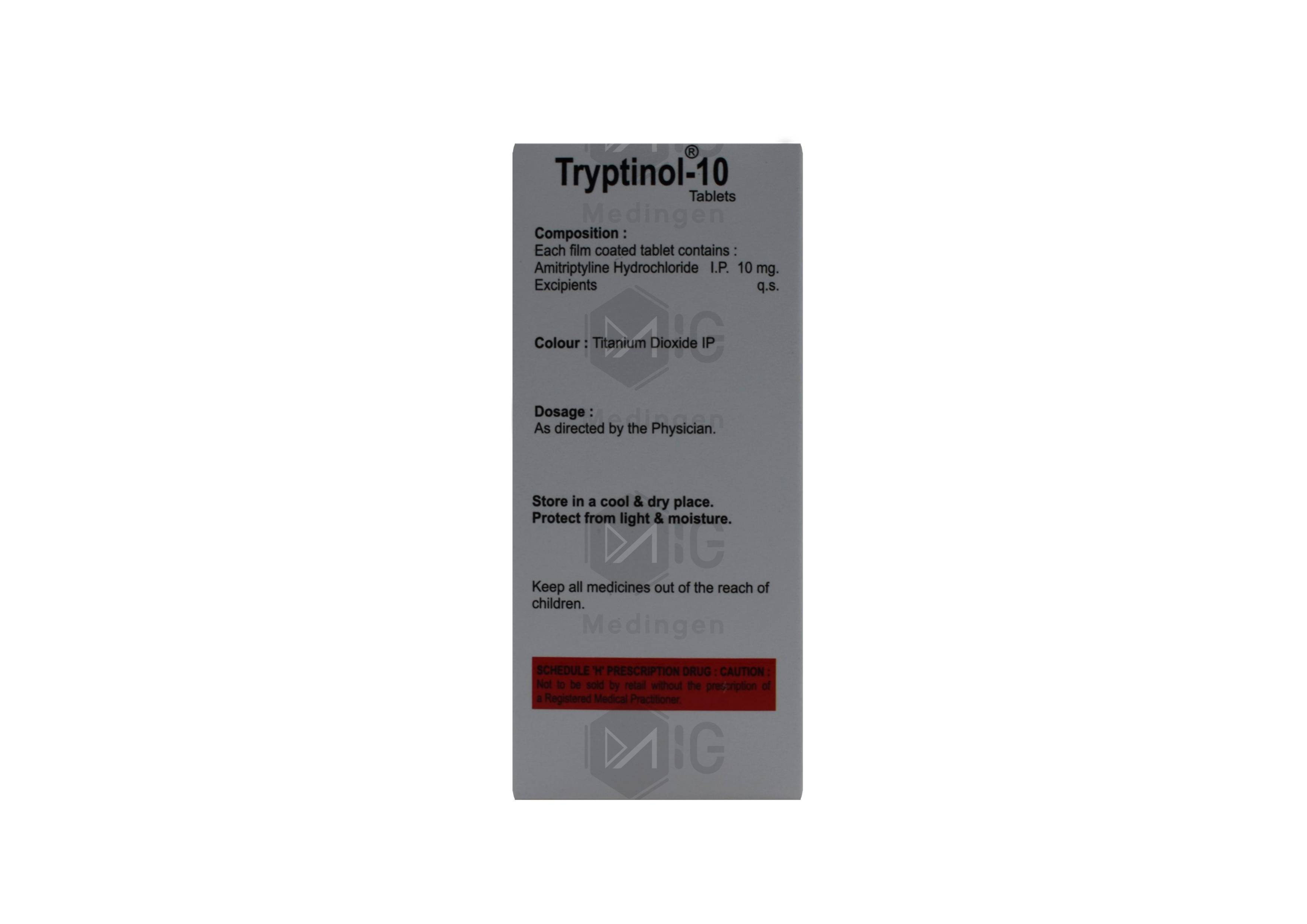 Tryptinol 10mg Tablet: View Uses, Side Effects, Price & Substitutes