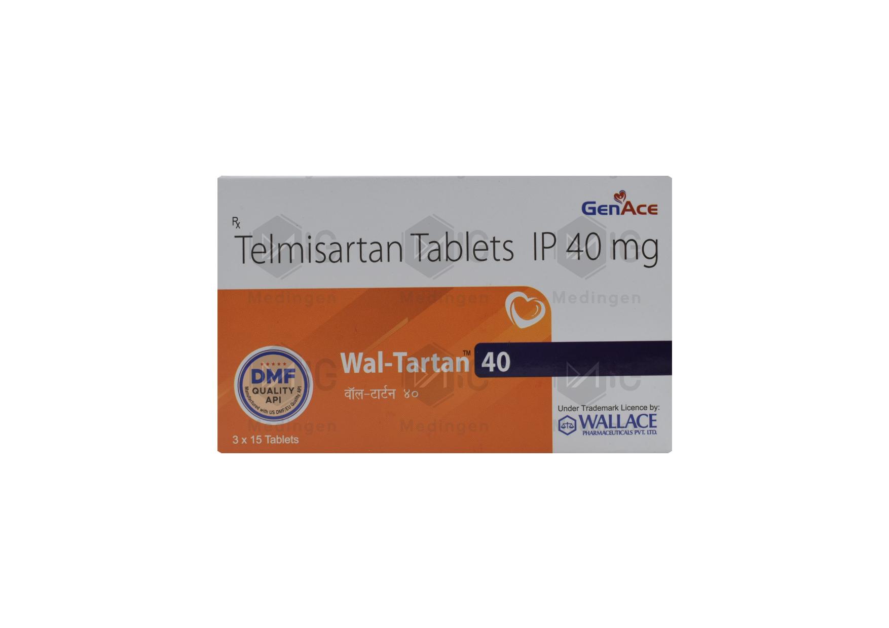 Wal Tartan 40mg Tablet: Uses, Side Effects, Price & Substitutes