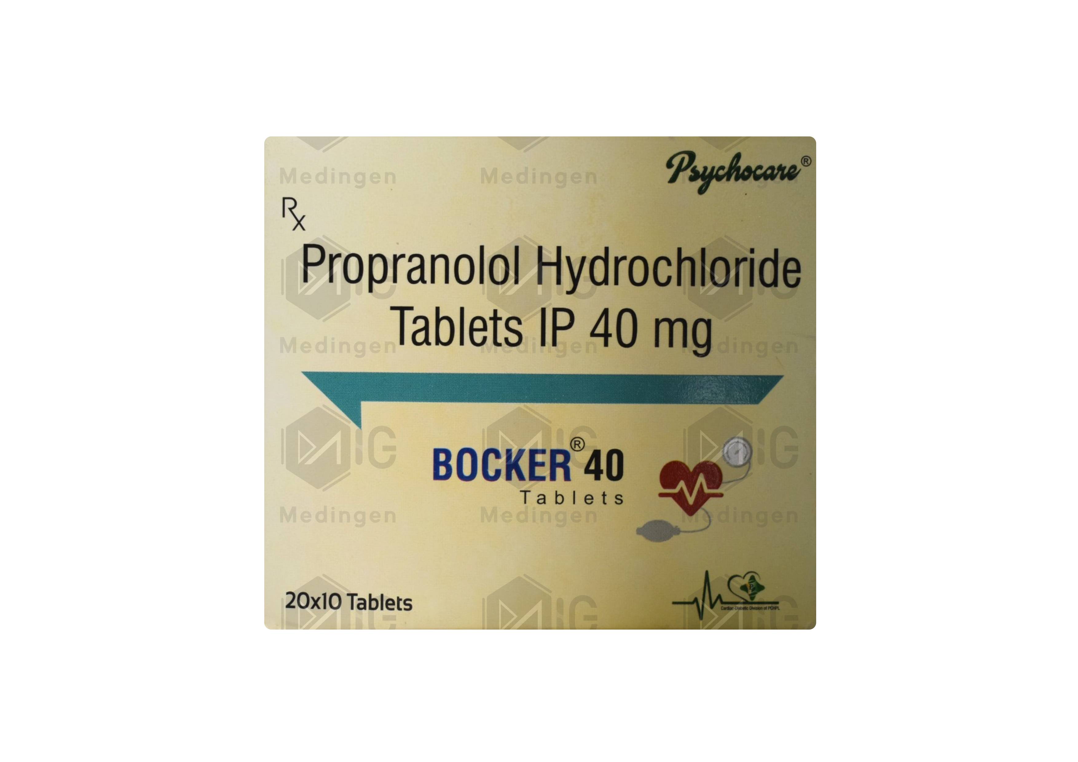 Bocker 40mg : View Uses, Side Effects, Price & Substitutes