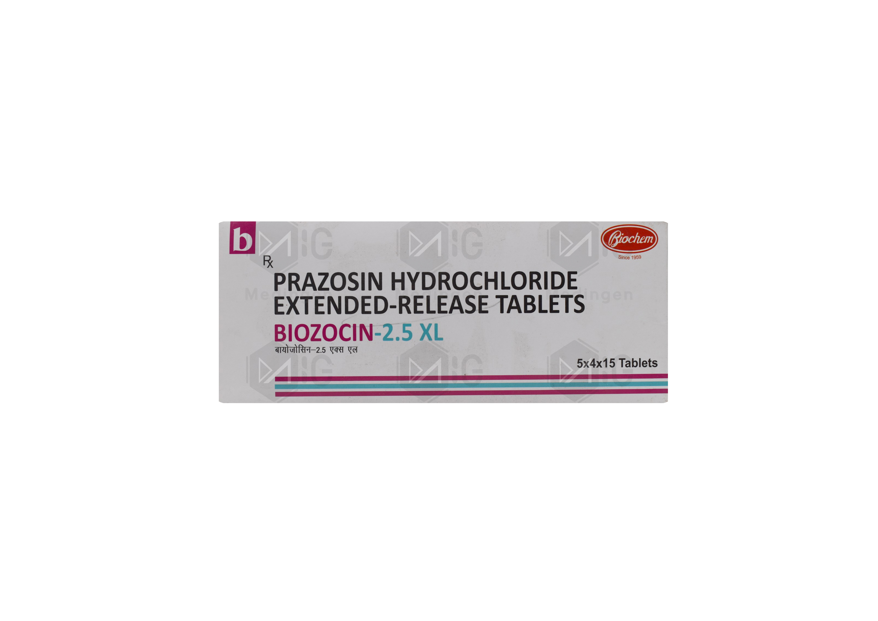 Biozocin 2.5mg XL tablets :view Uses, Dosage, and Side Effects