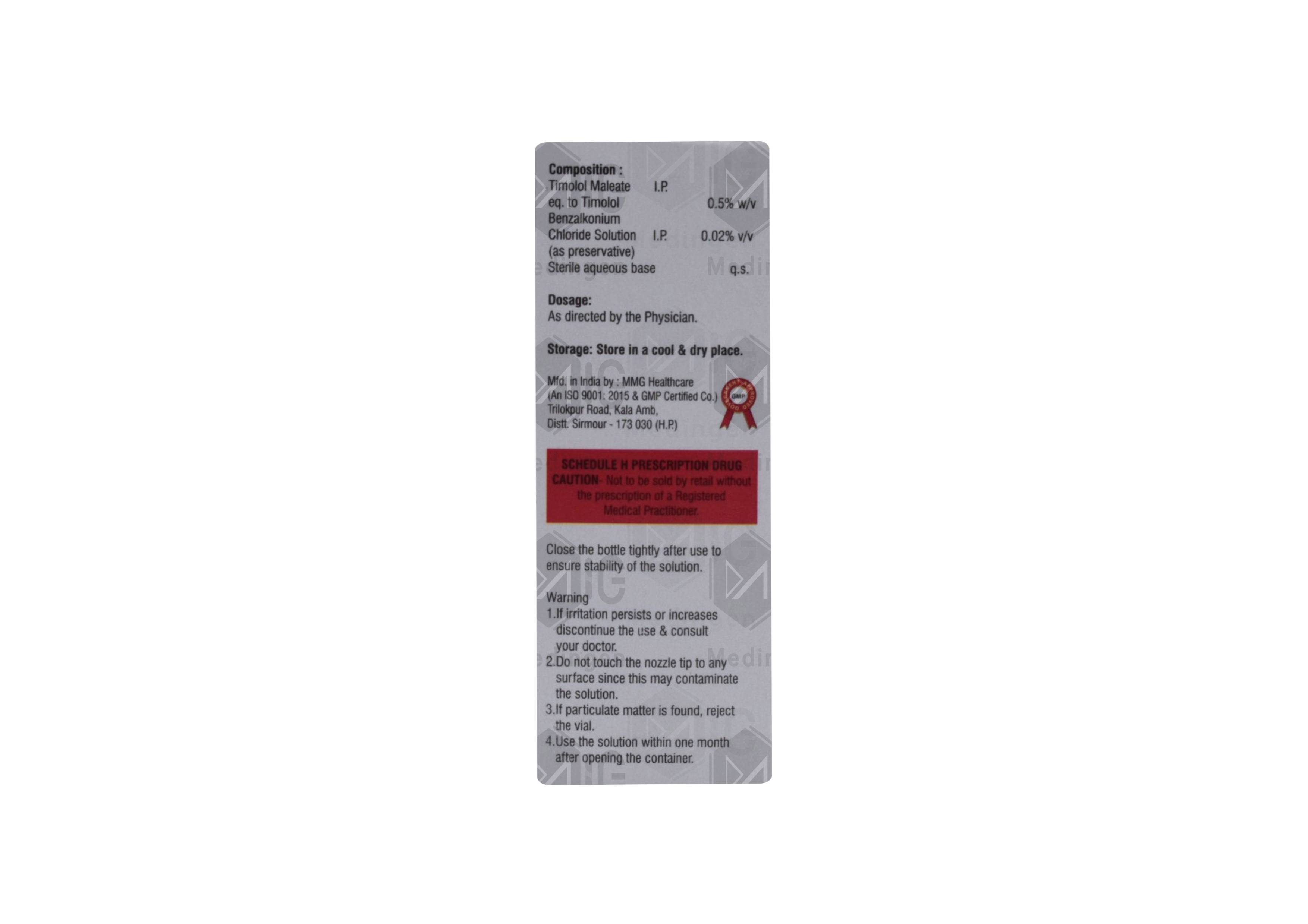 Timovac Eye Drops: Uses, Side Effects, Price & Substitutes