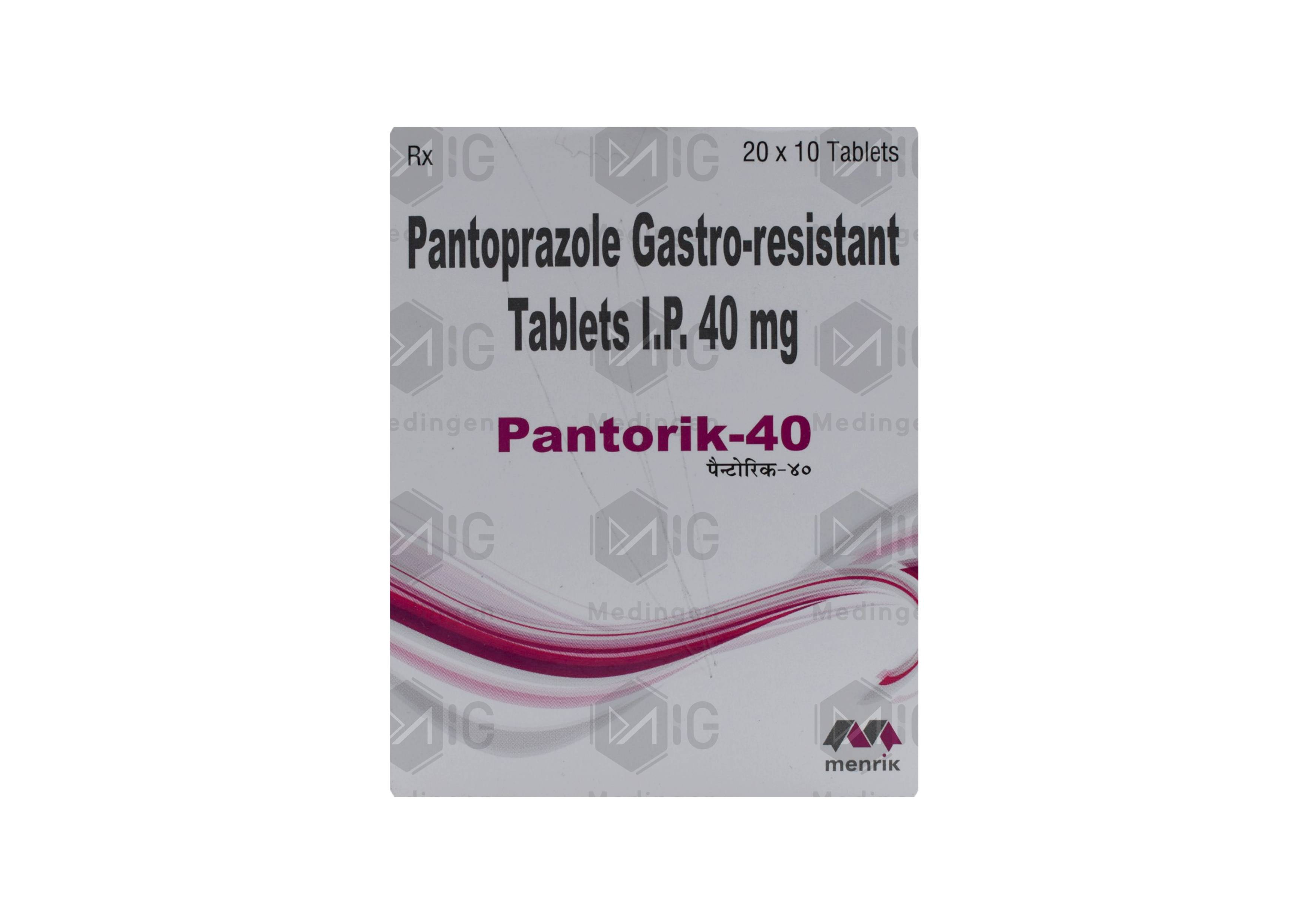 Pantorik Tablets 40mg Uses, Benefits, Side Effects & Price