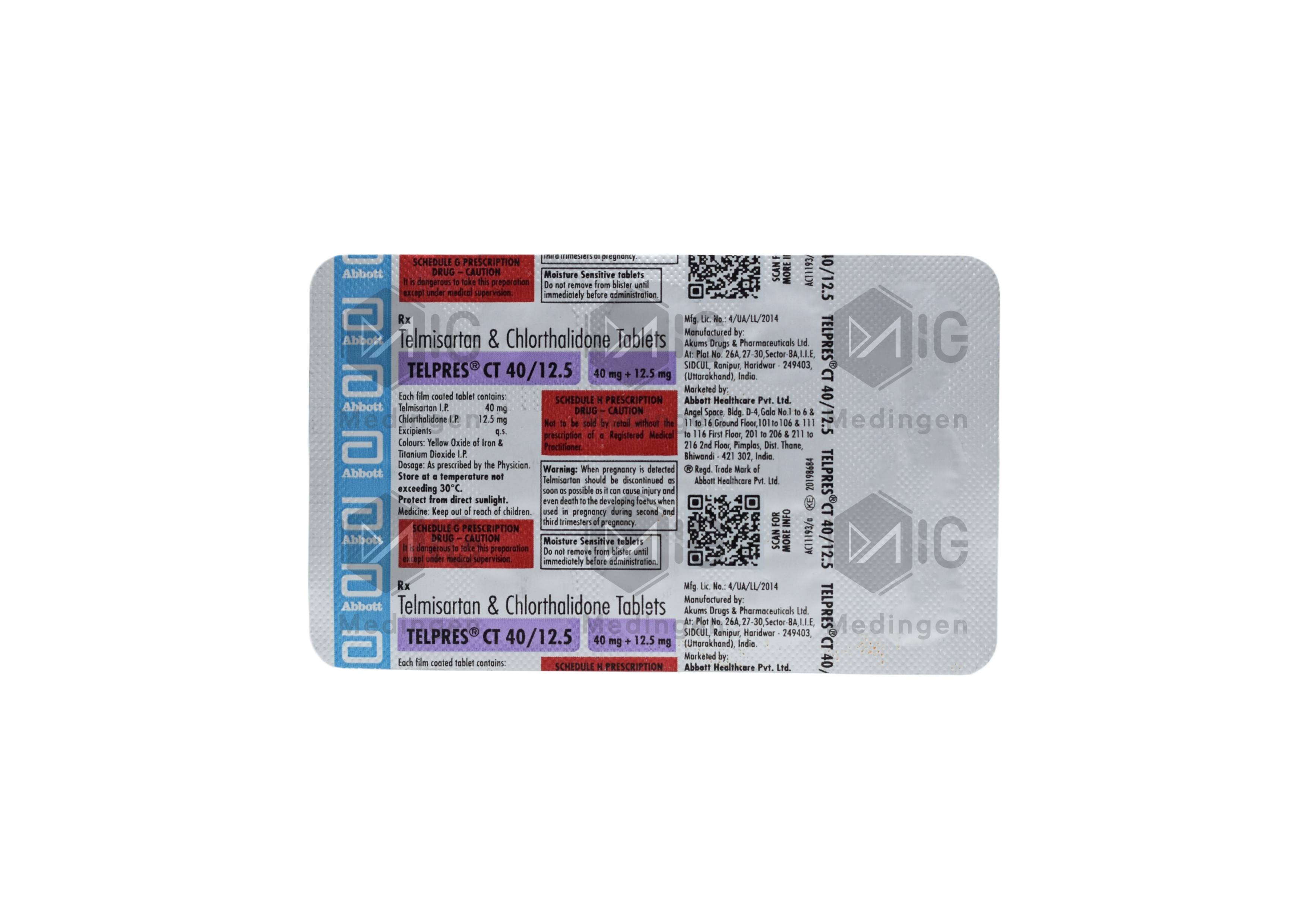 TELPRES CT 40/12.5MG