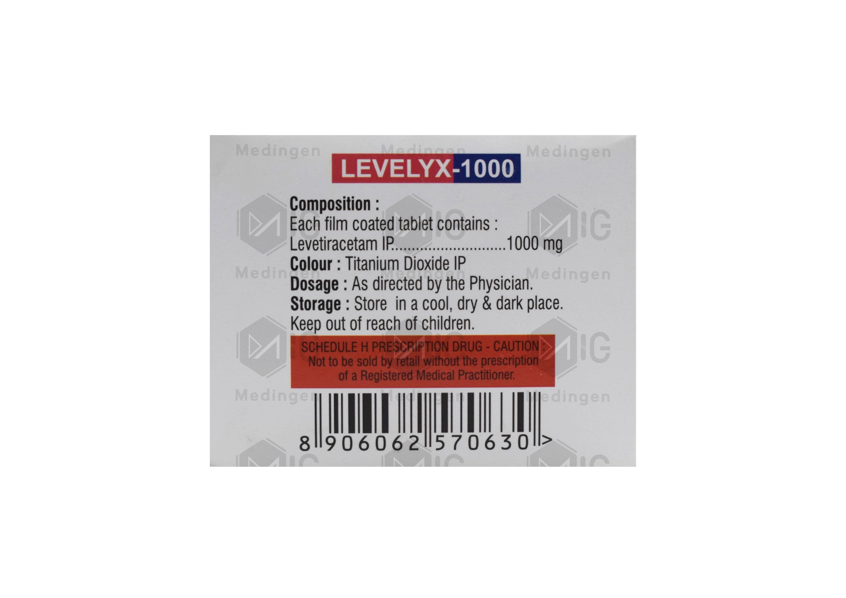 Levelyx 1000MG Tablet: Uses, Side Effects, Price & Substitutes