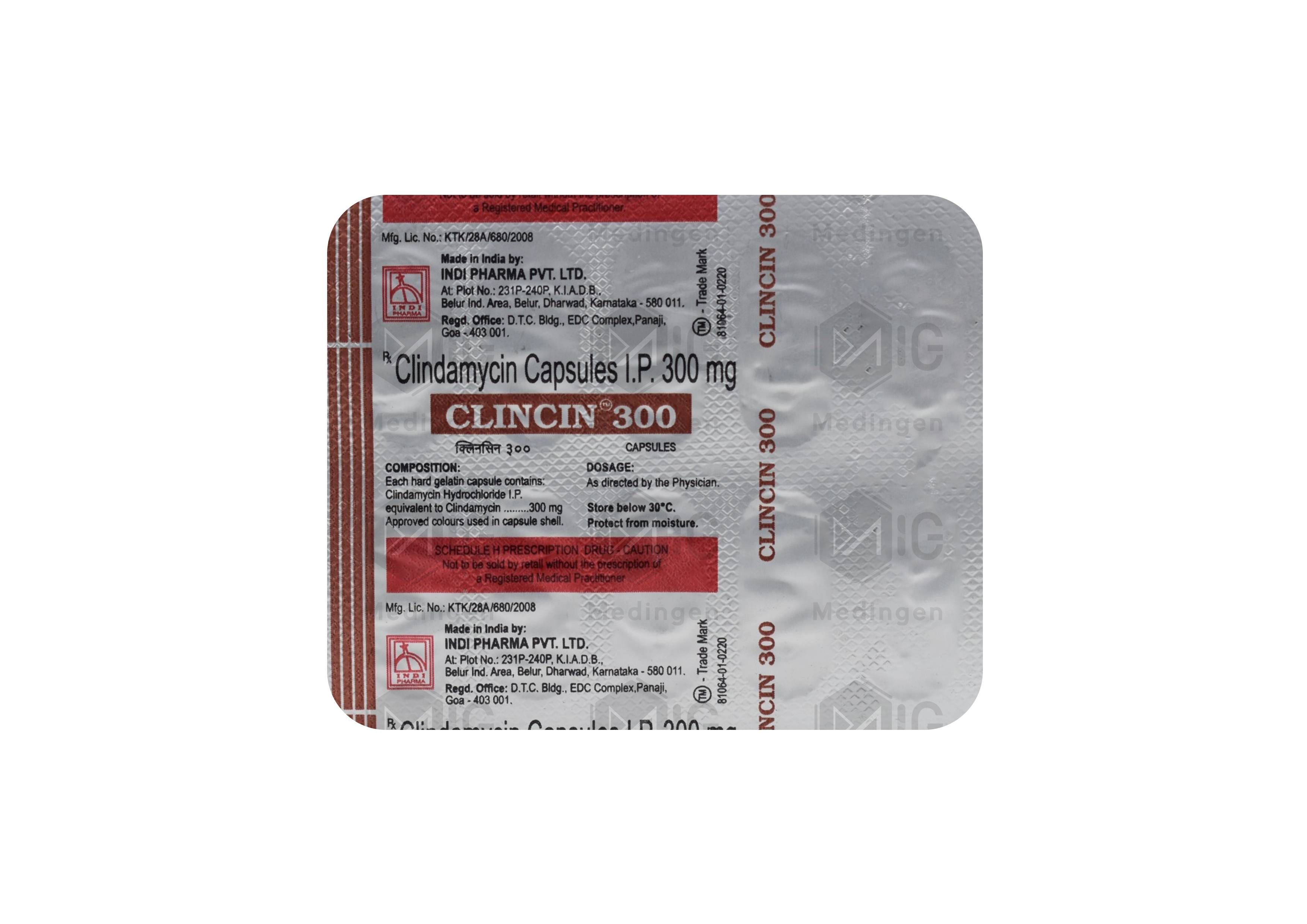 Clincin 300mg Capsule: Uses, Side Effects, Price & Substitutes
