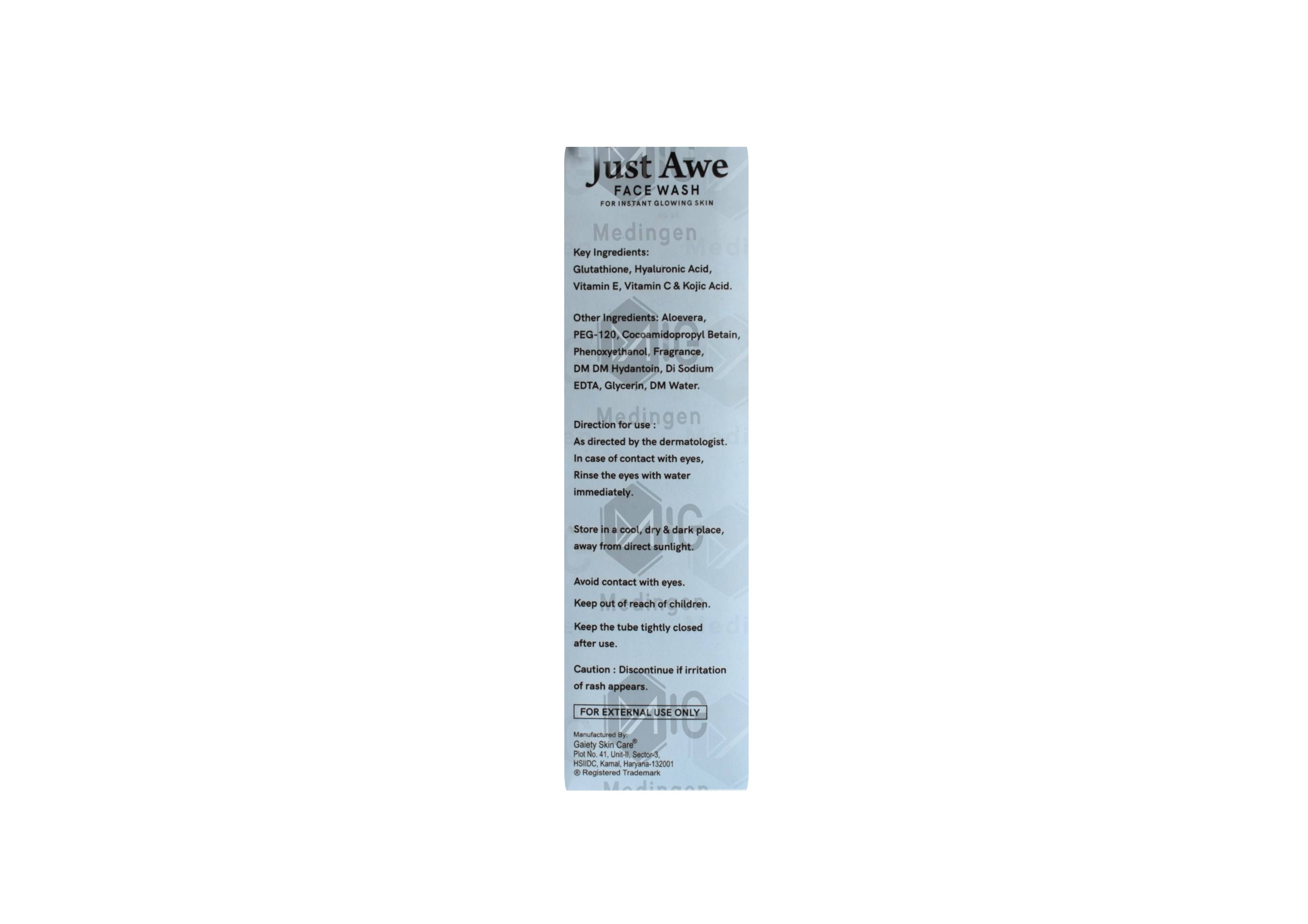 Just Awe Face Wash: View Uses, Side Effects, Price and Substitutes