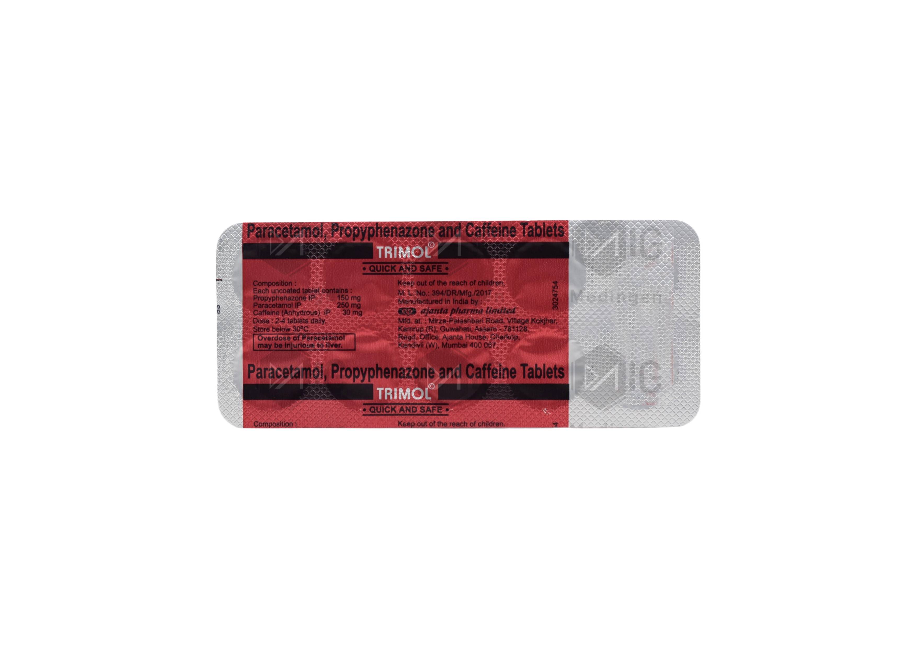 Trimol Tablet : Uses, Benefits, Side Effects & Price