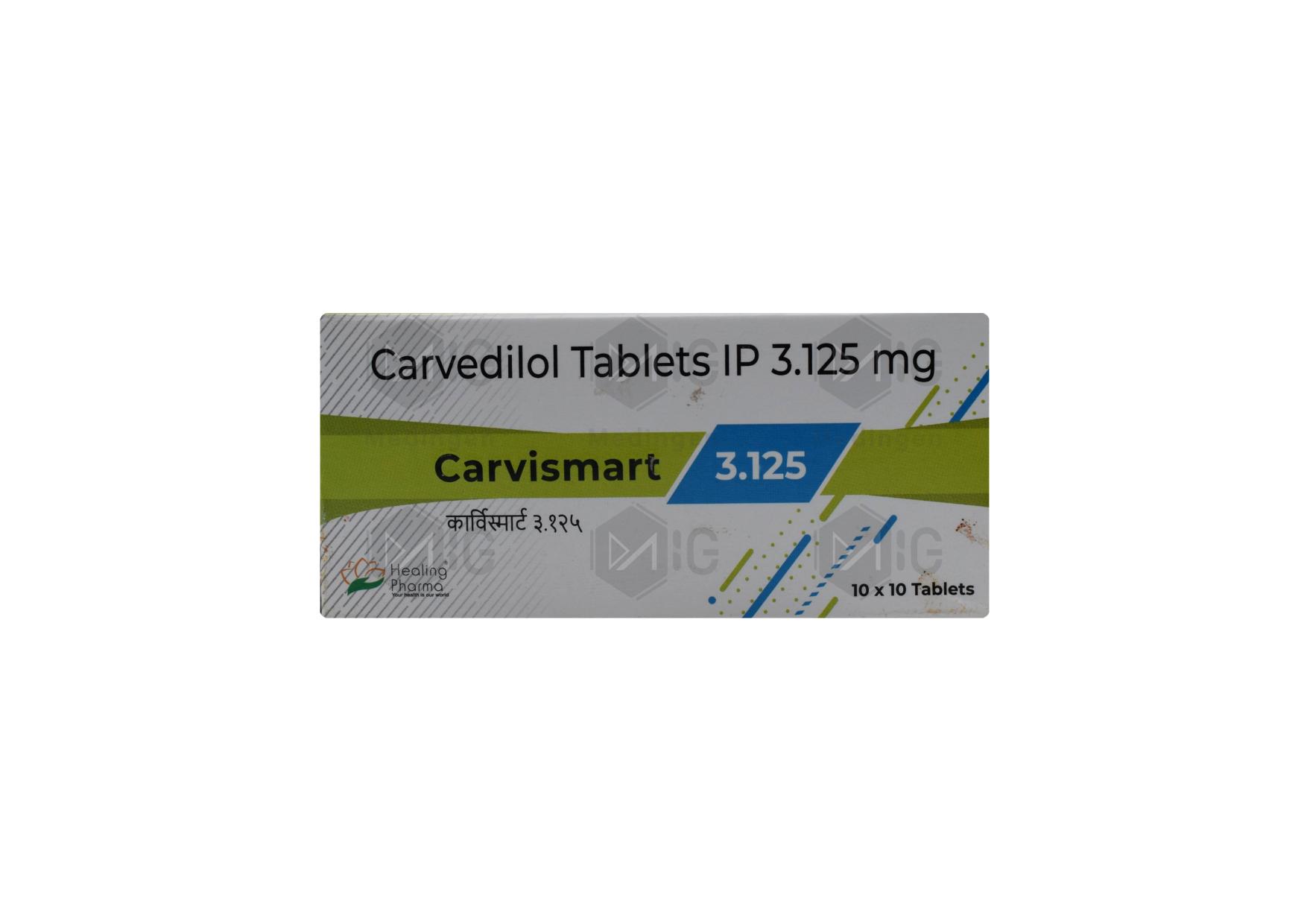 CARVISMART 3.125MG