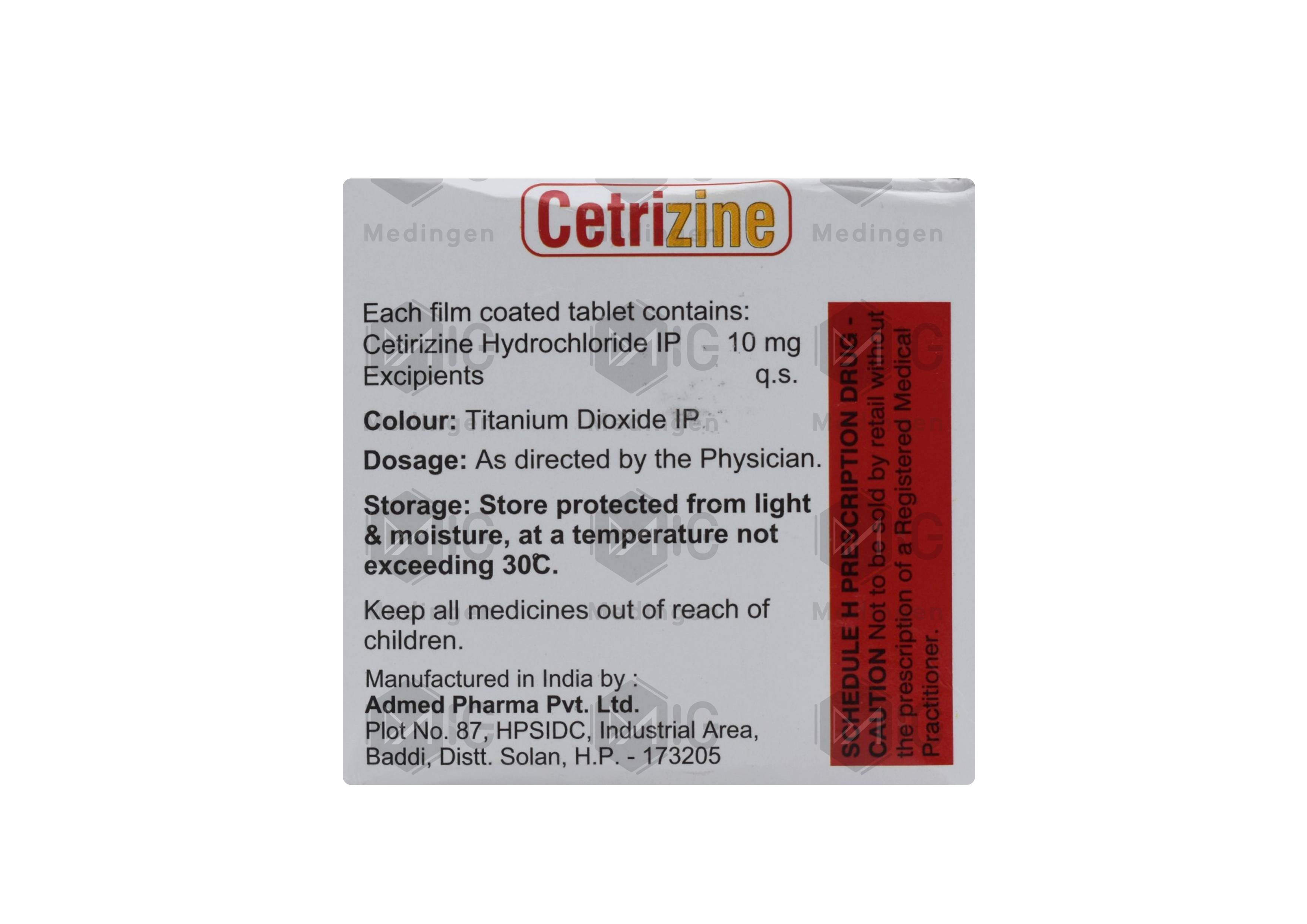 Cetrizine 10mg Tablet: Uses, Price, Side Effects, and Substitutes