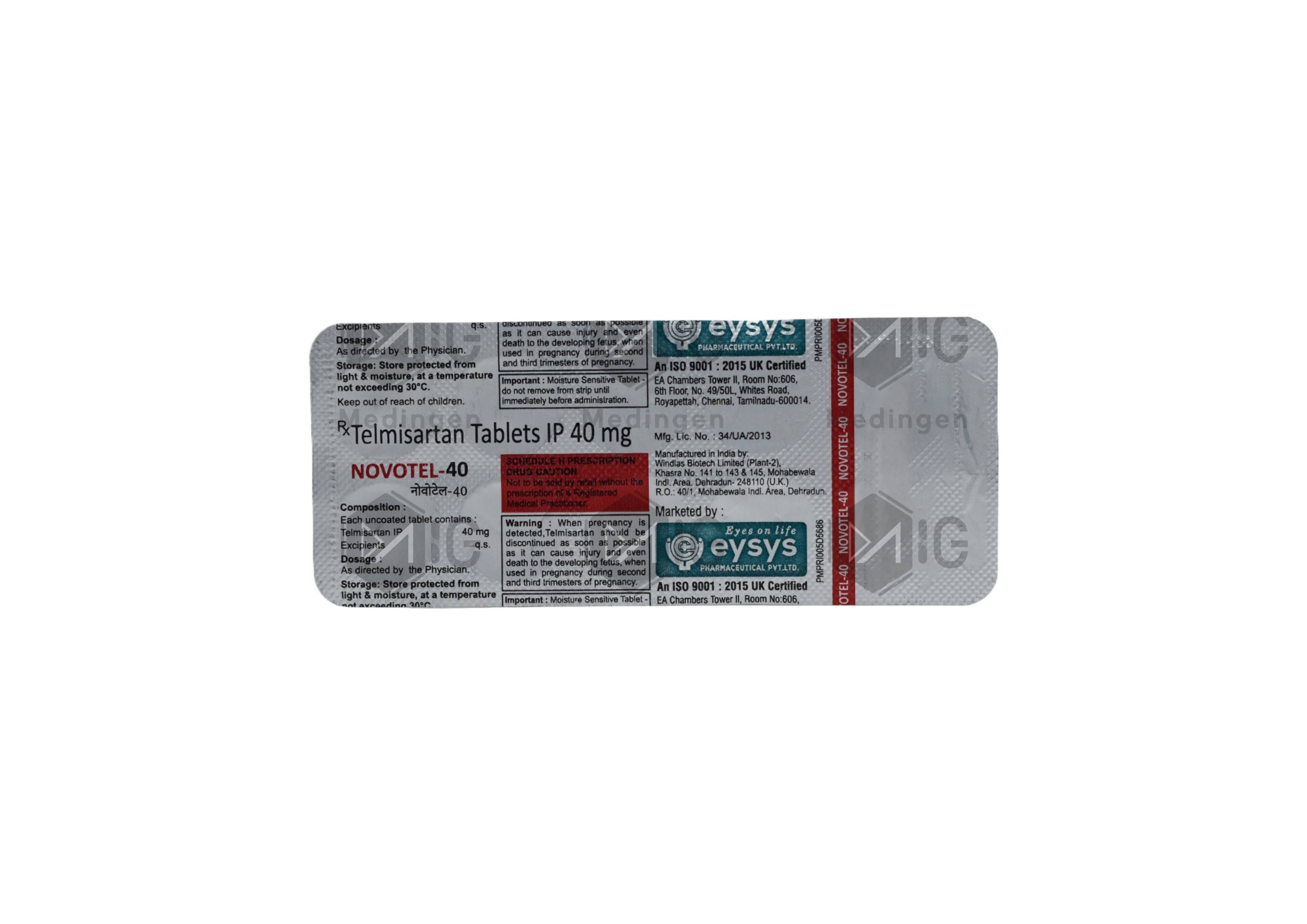 NOVOTEL 40MG