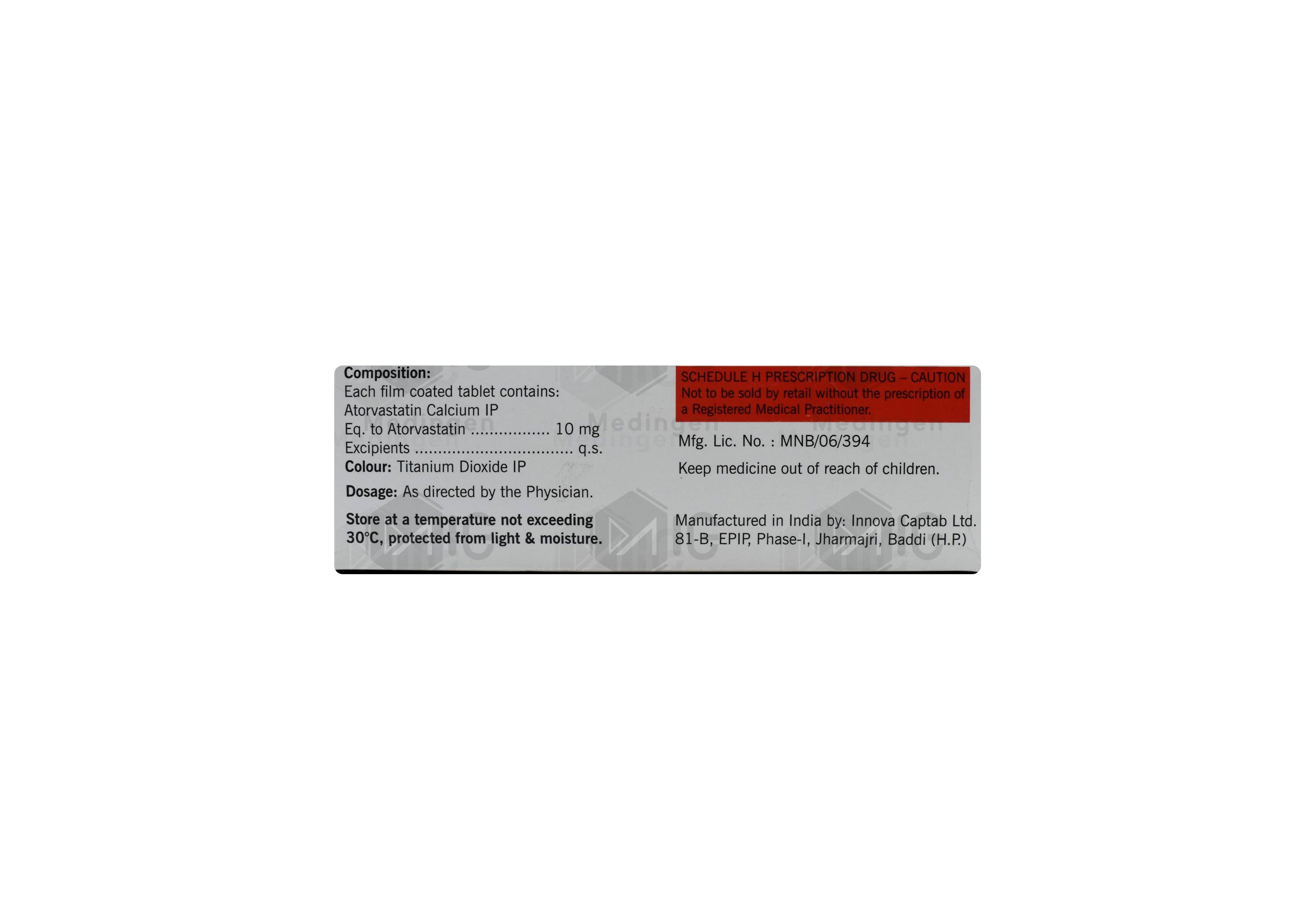 Atoder 10mg Tablet: View Uses, Side Effects, Price & Substitutes