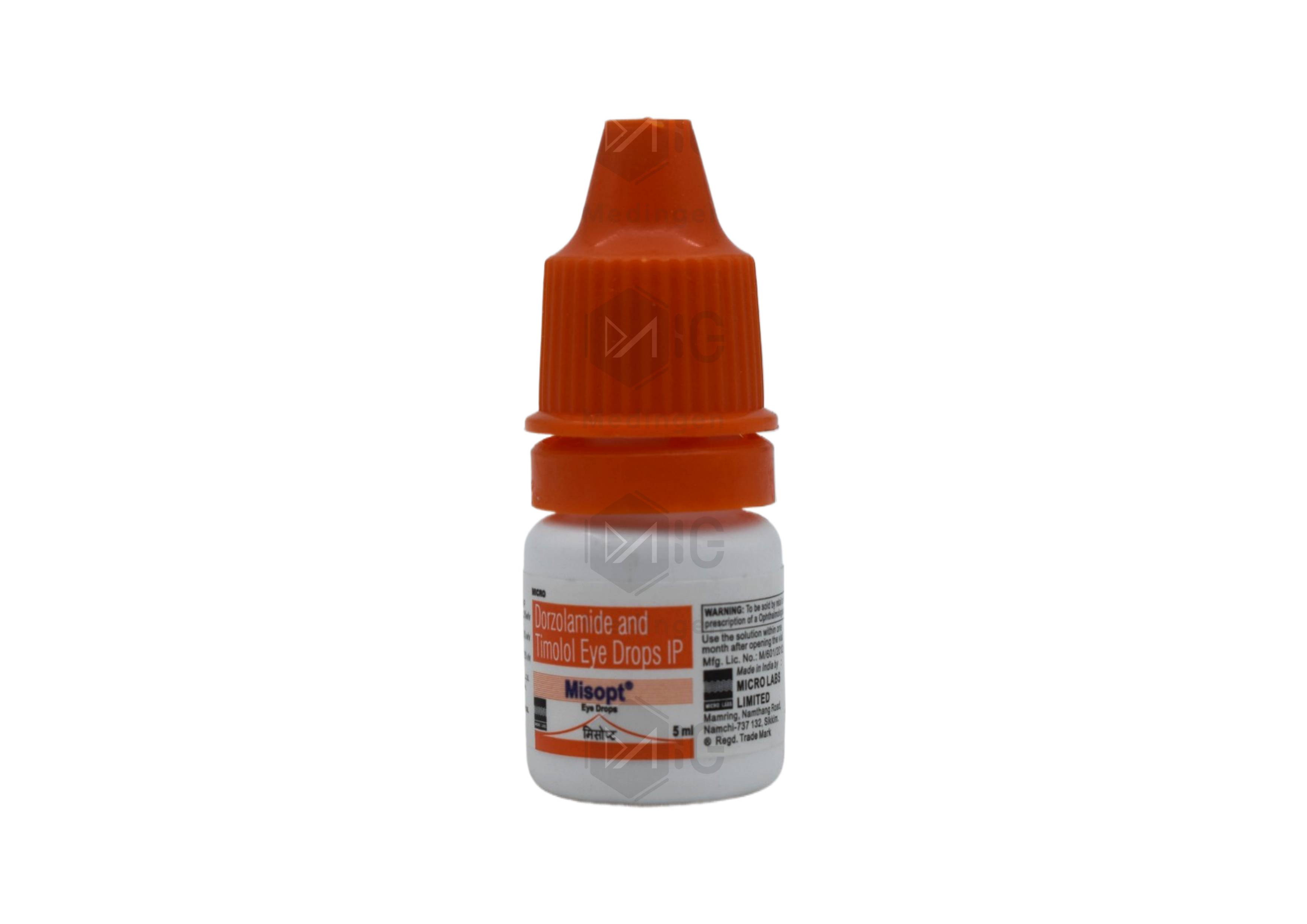 Misopt Eye Drops : View Uses, Side Effects, Price & Substitutes