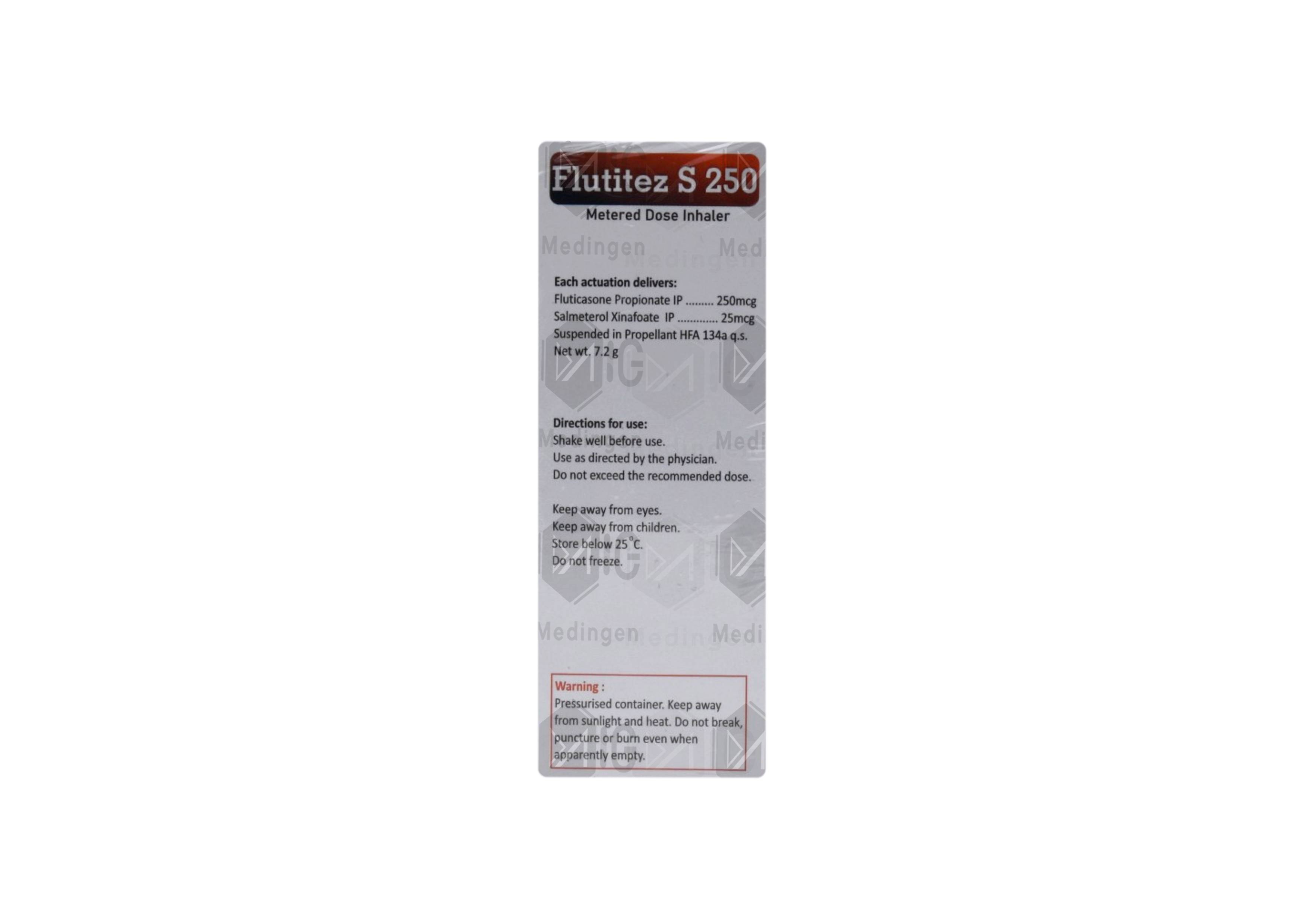 Flutitez S 250 Inhaler: Uses, Benefits, Side Effects & Price