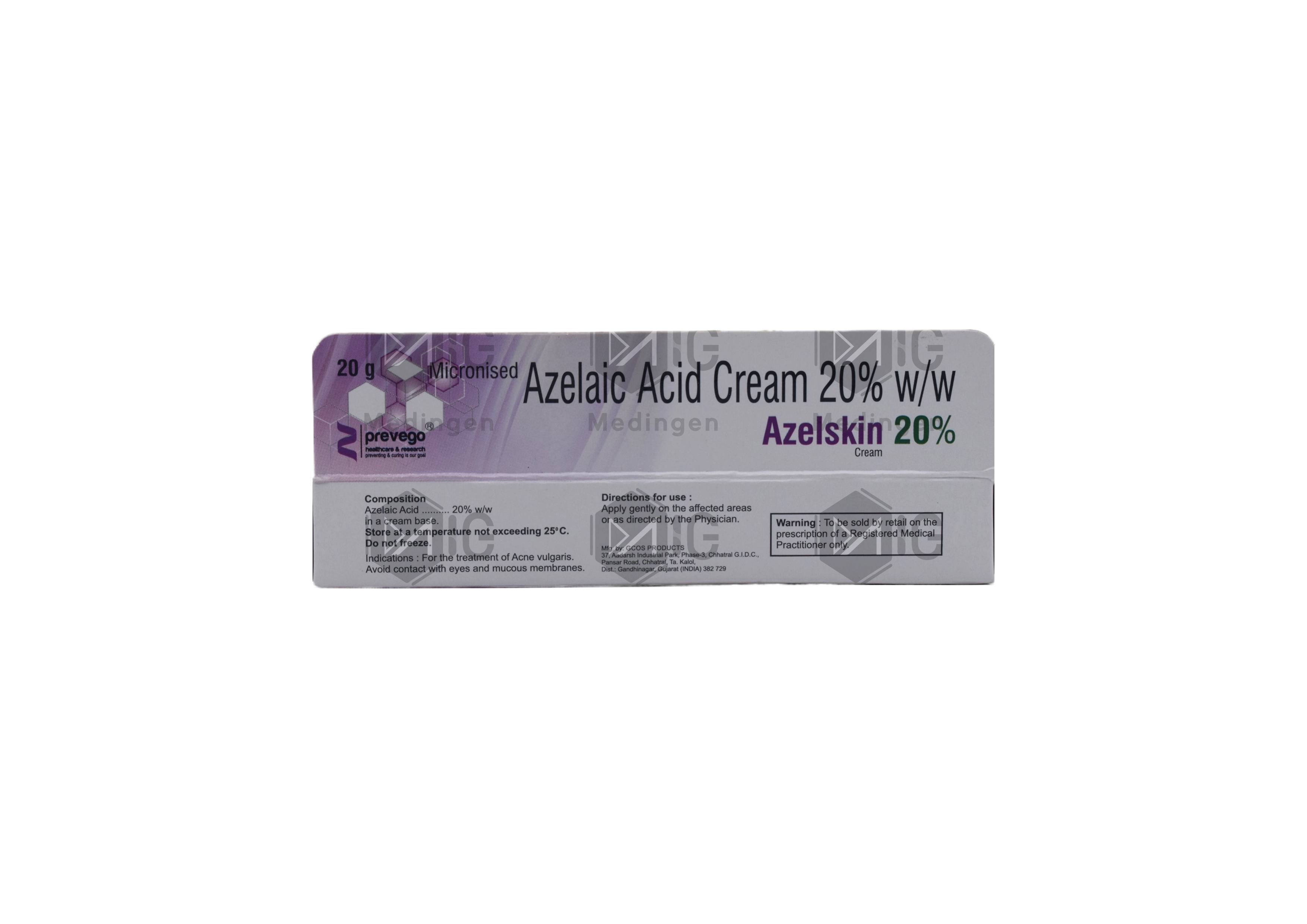 Azelskin 20Cream: View Uses, Side Effects, Price & Substitutes.