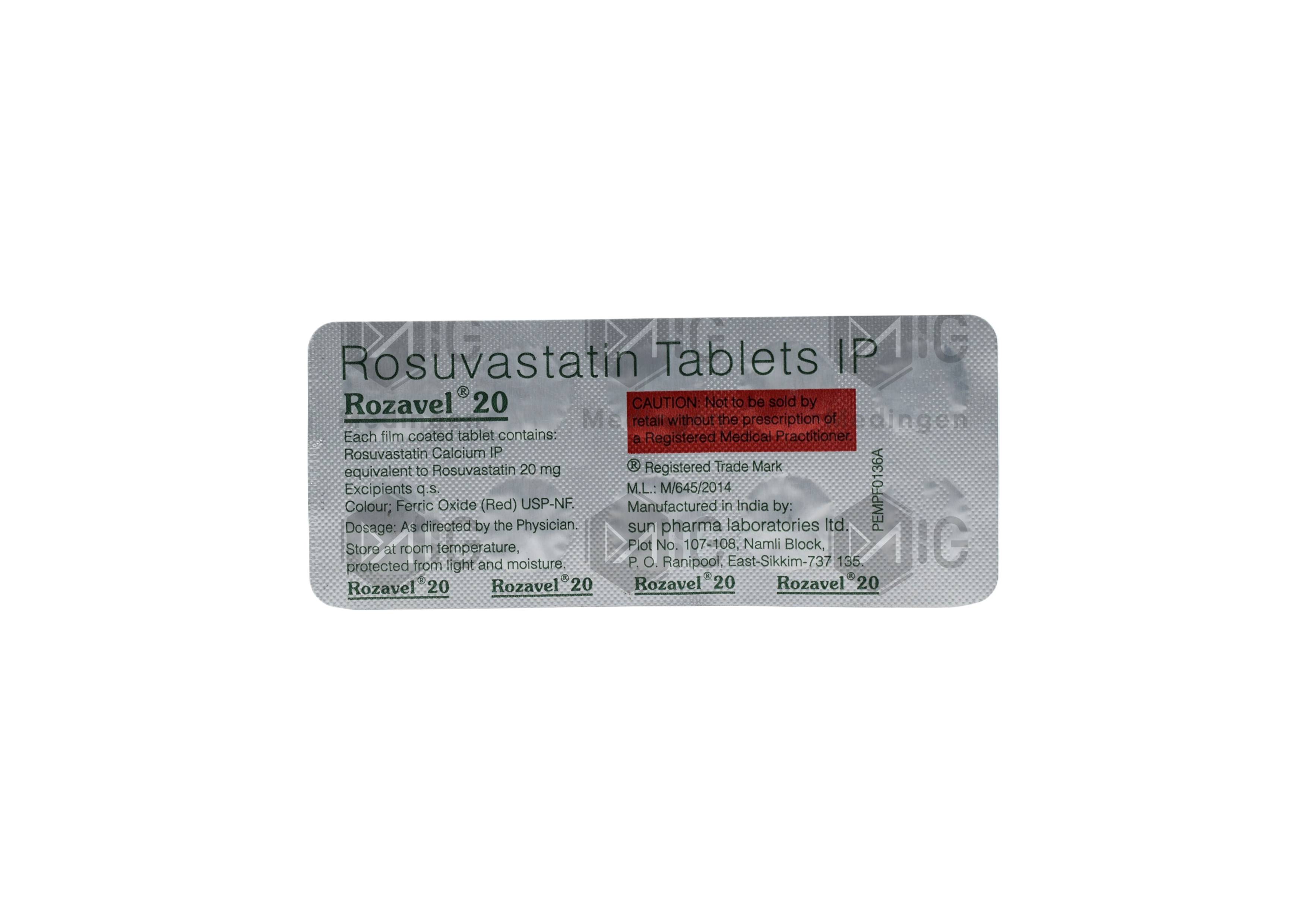 ROZAVEL 20MG