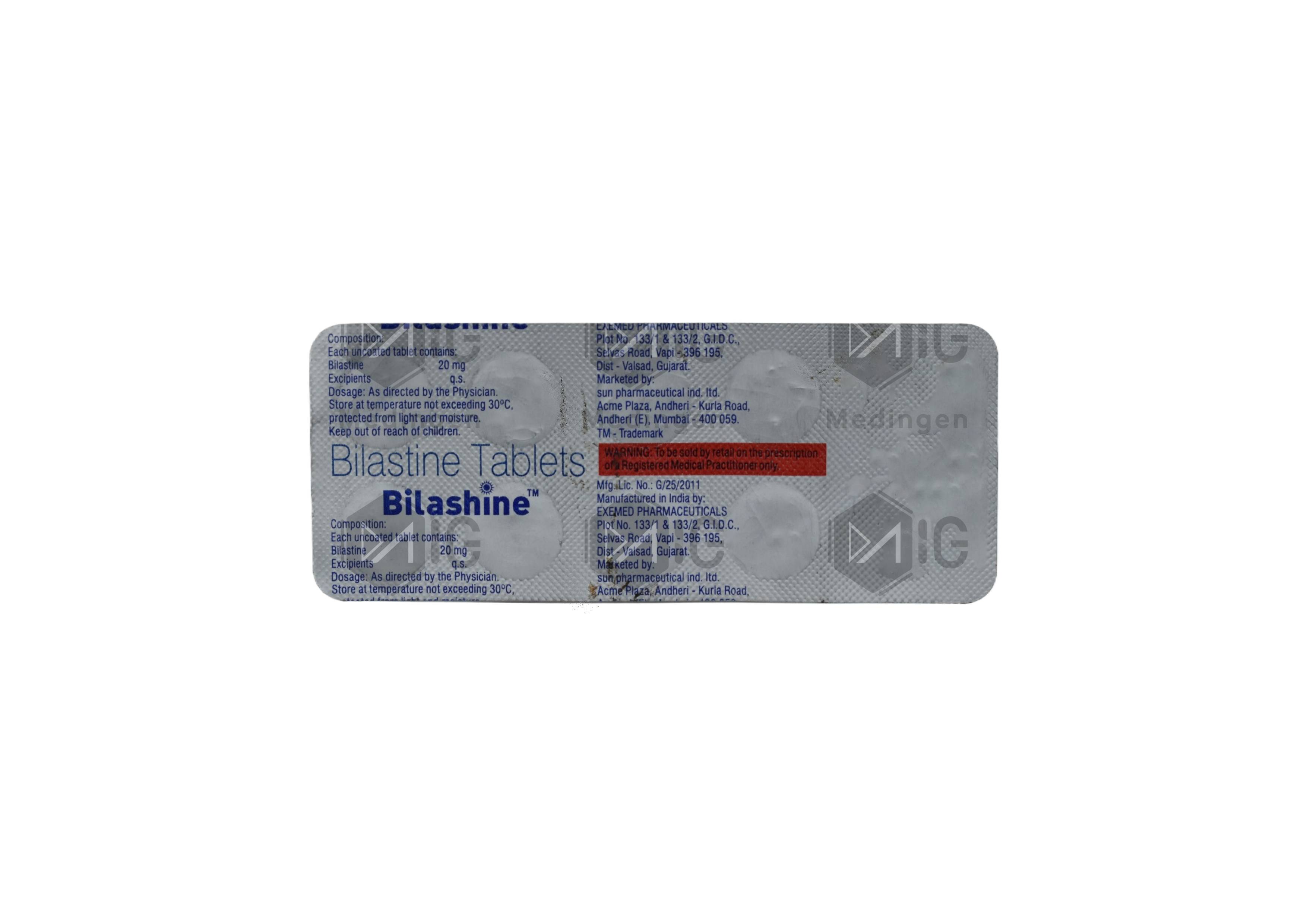 BILASHINE 20MG