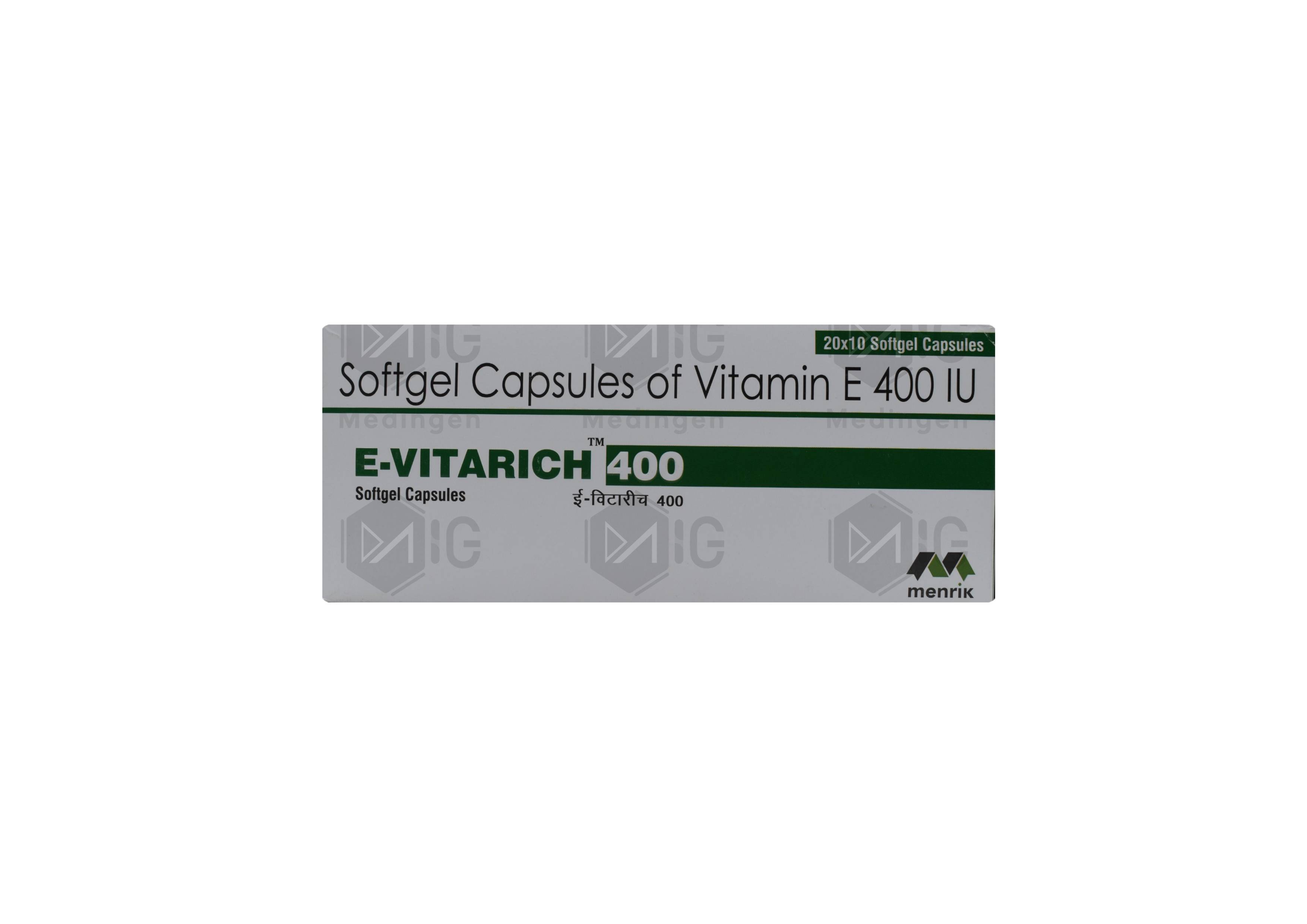 E Vitarich 400mg Capsule: View Uses, Side Effects, Price & Substitutes