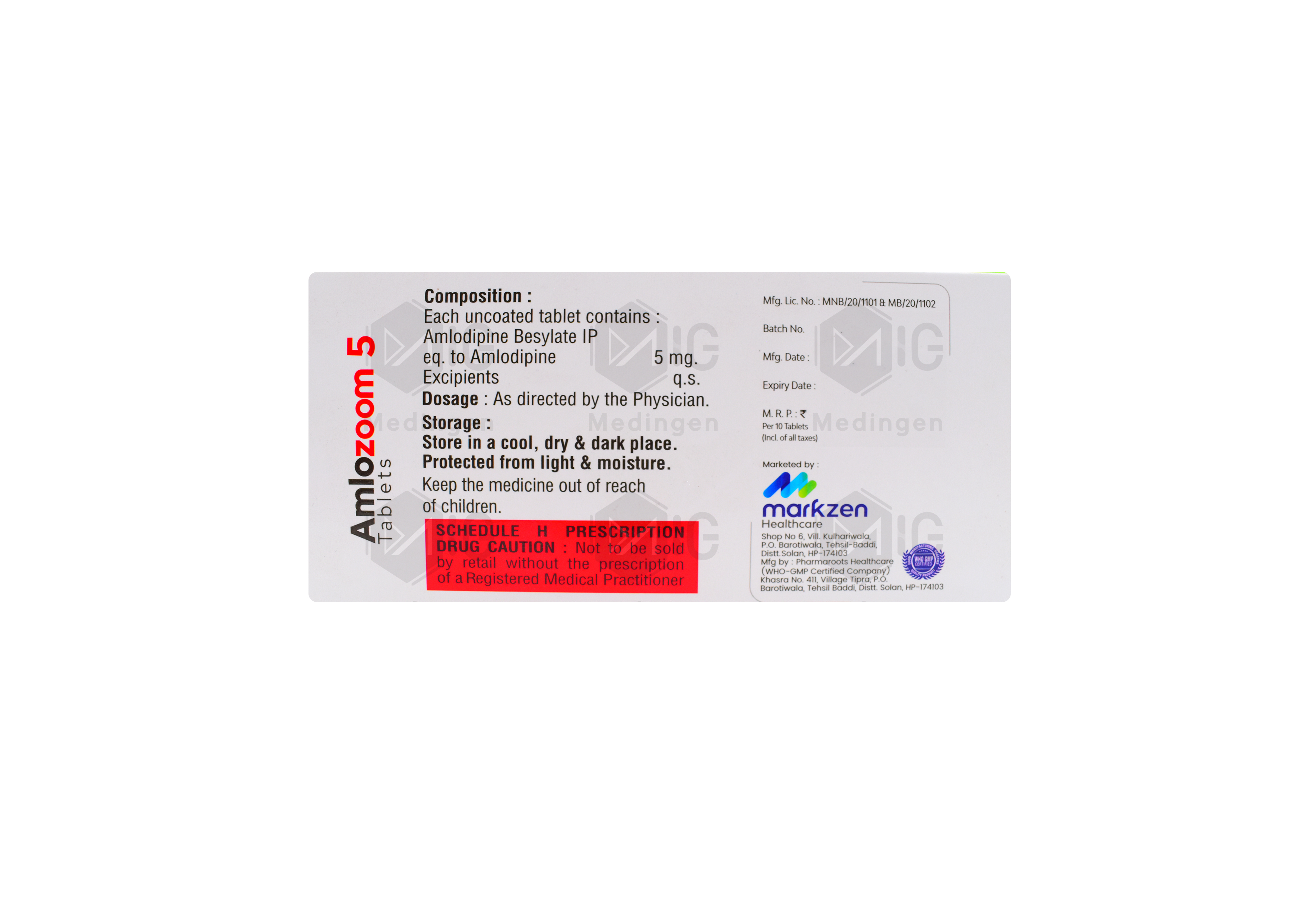 AMLOZOOM 5MG 