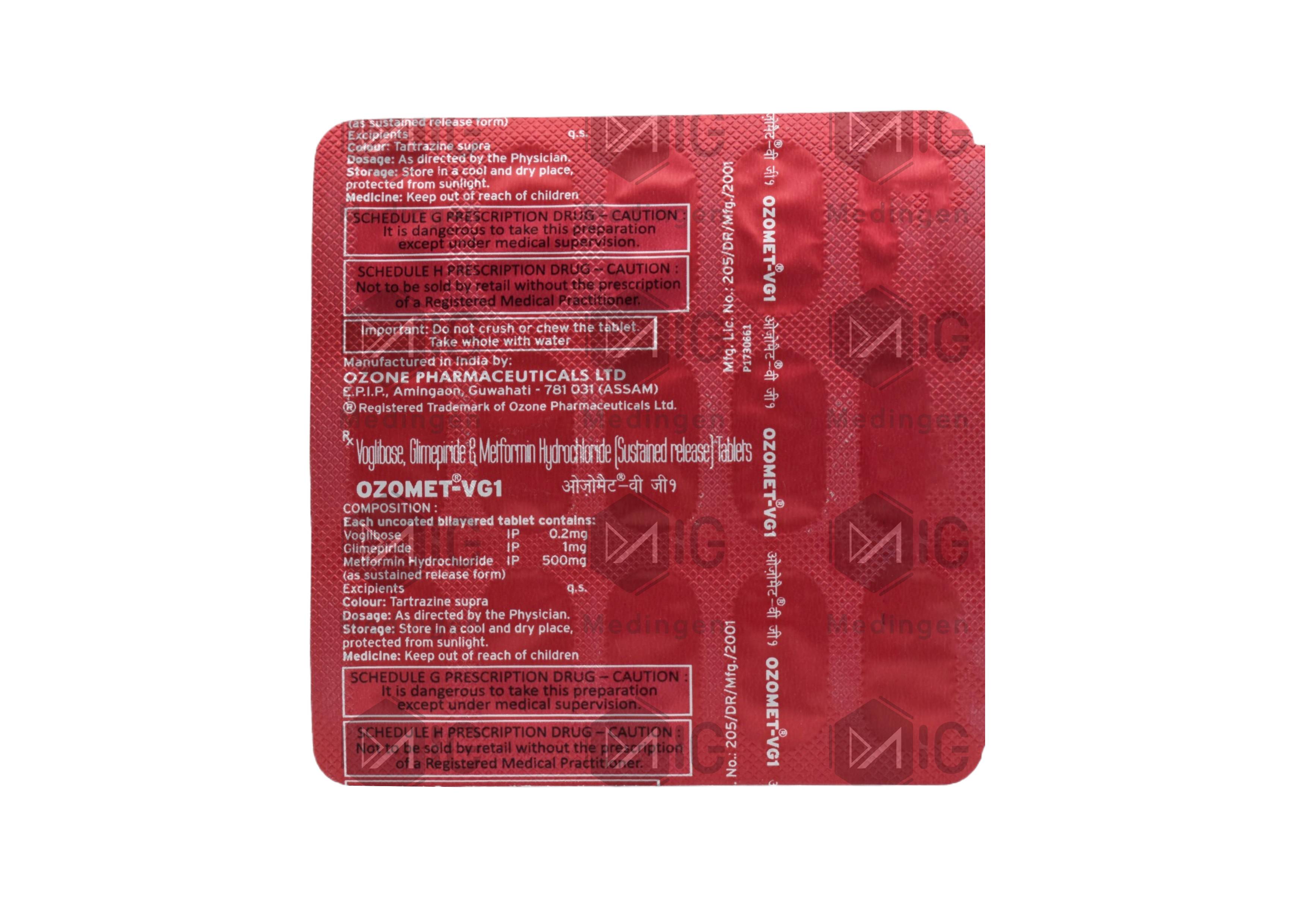 OZOMET VG 1 MG
