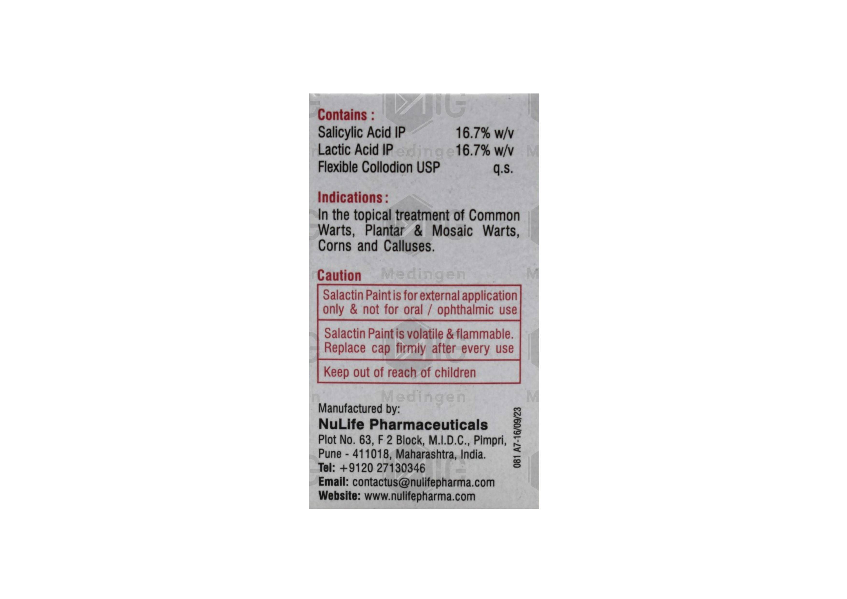 Salactin Paint : Uses, Side Effects, Price & Substitutes