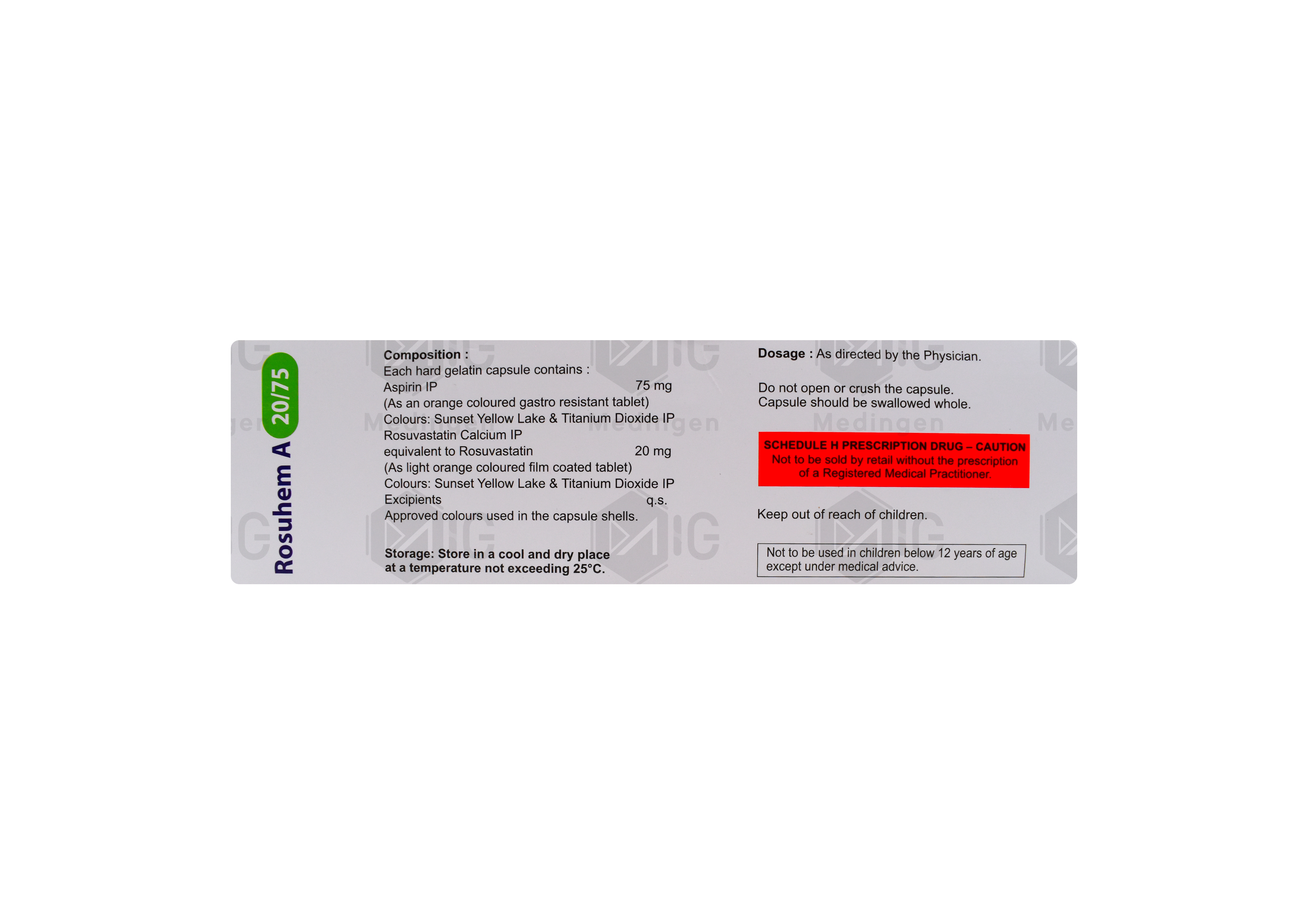 ROSUHEM A 20 75MG  thumbnail 2
