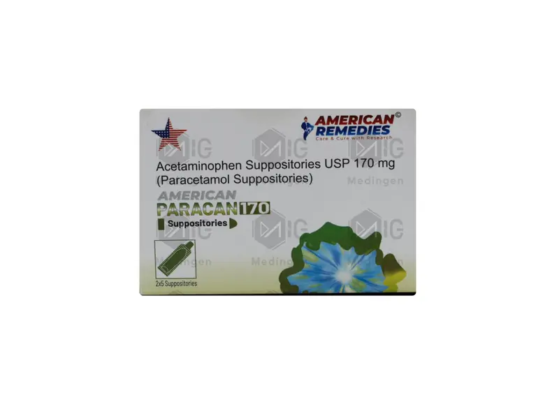 PARACAN 170MG SUPPOSITORIES PARACAN 170MG SUPPOSITORIES