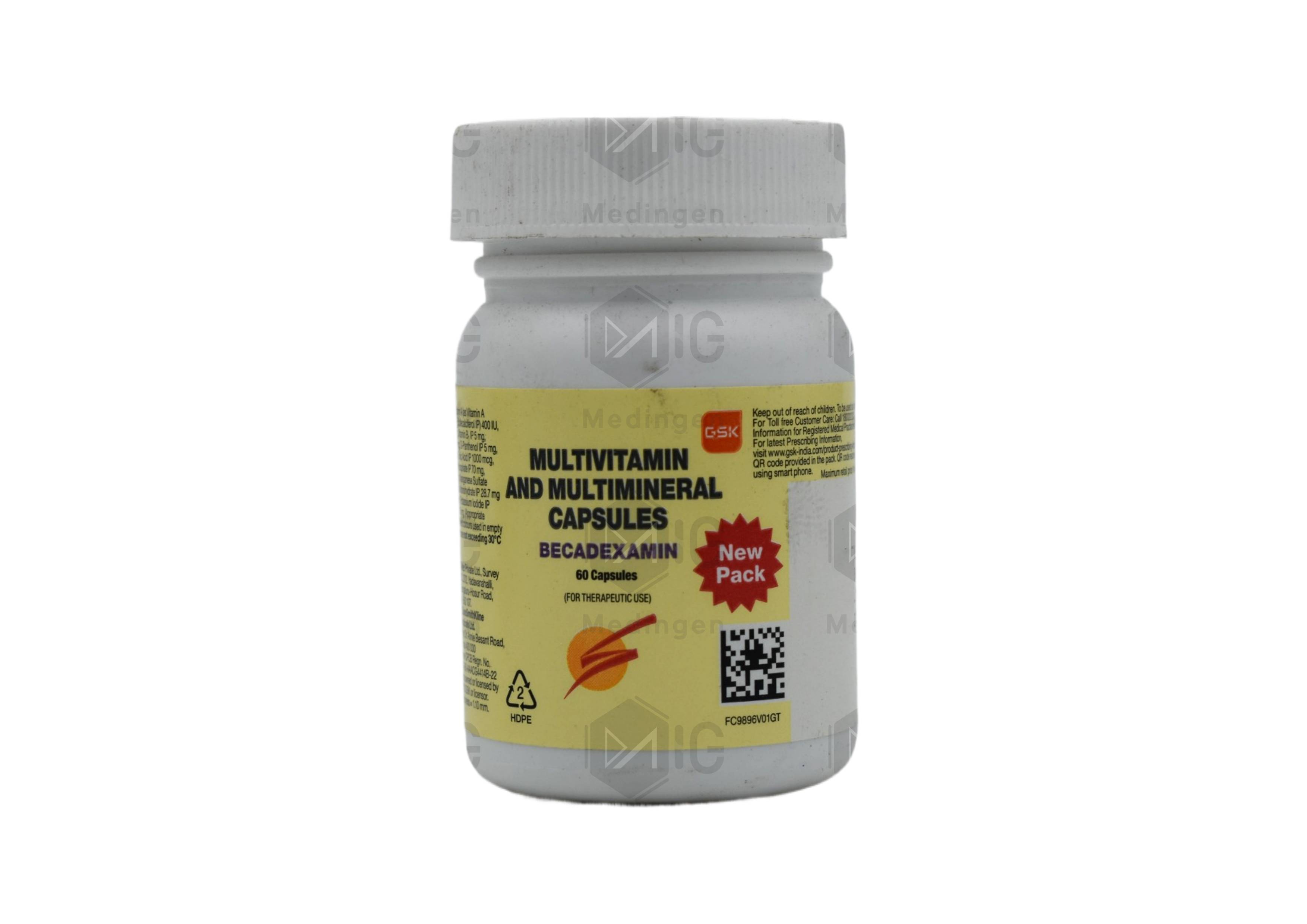 Becadexamin 60s Capsule: View Uses, Side Effects, Price and