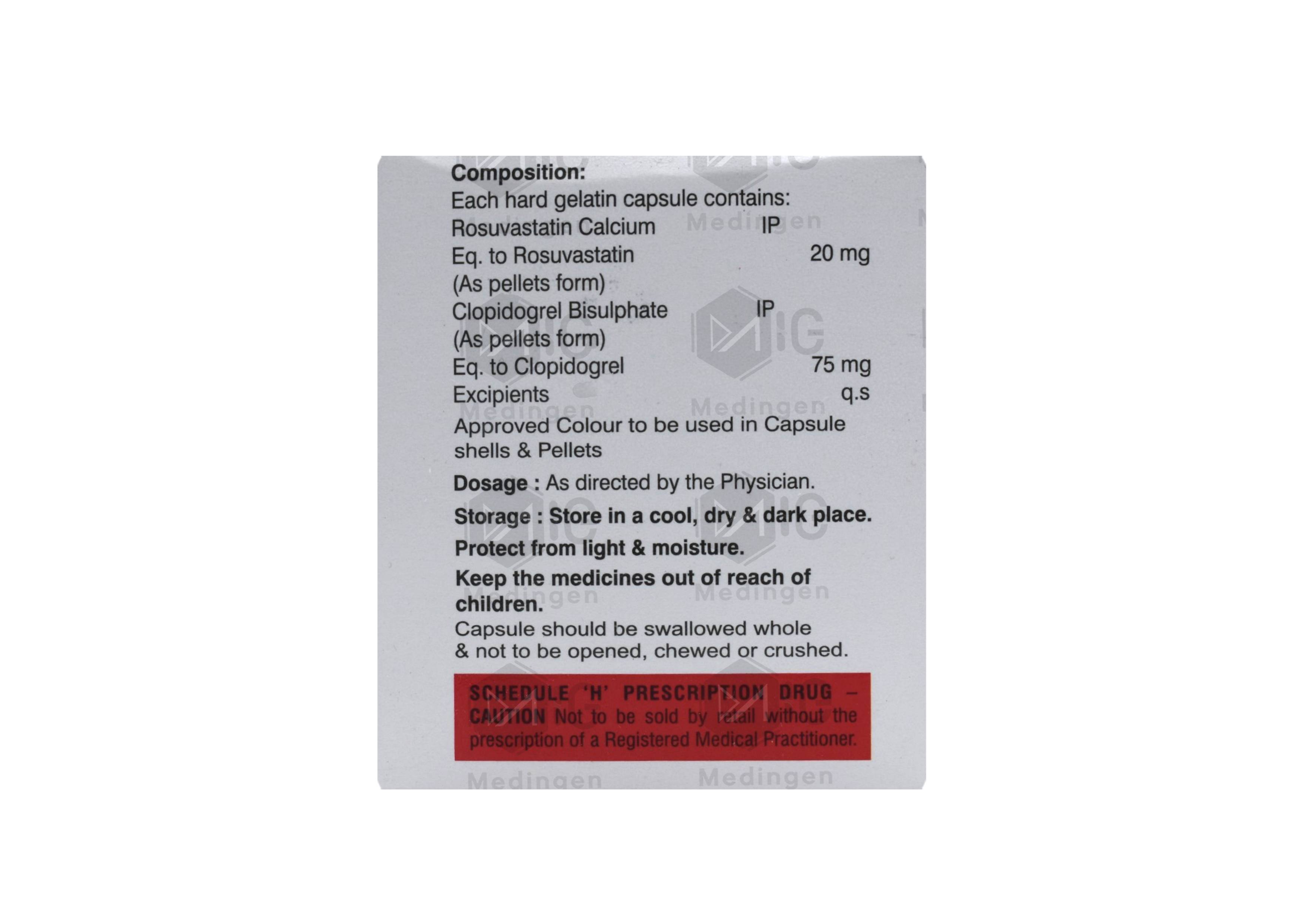 Rovatat CL 20/75 Tablet: Uses, Benefits, Side Effects & Price